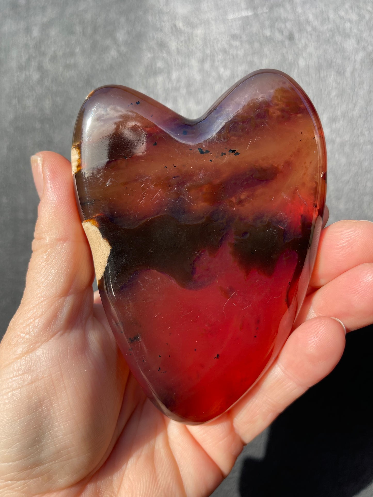 Blue Amber Heart