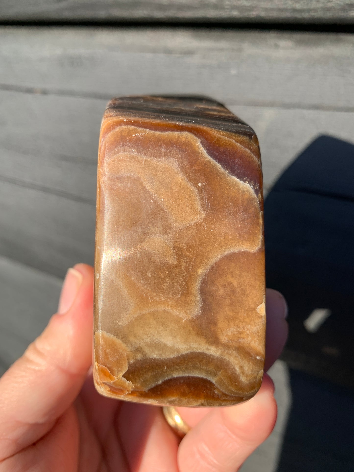 Chocolate Calcite Freeform