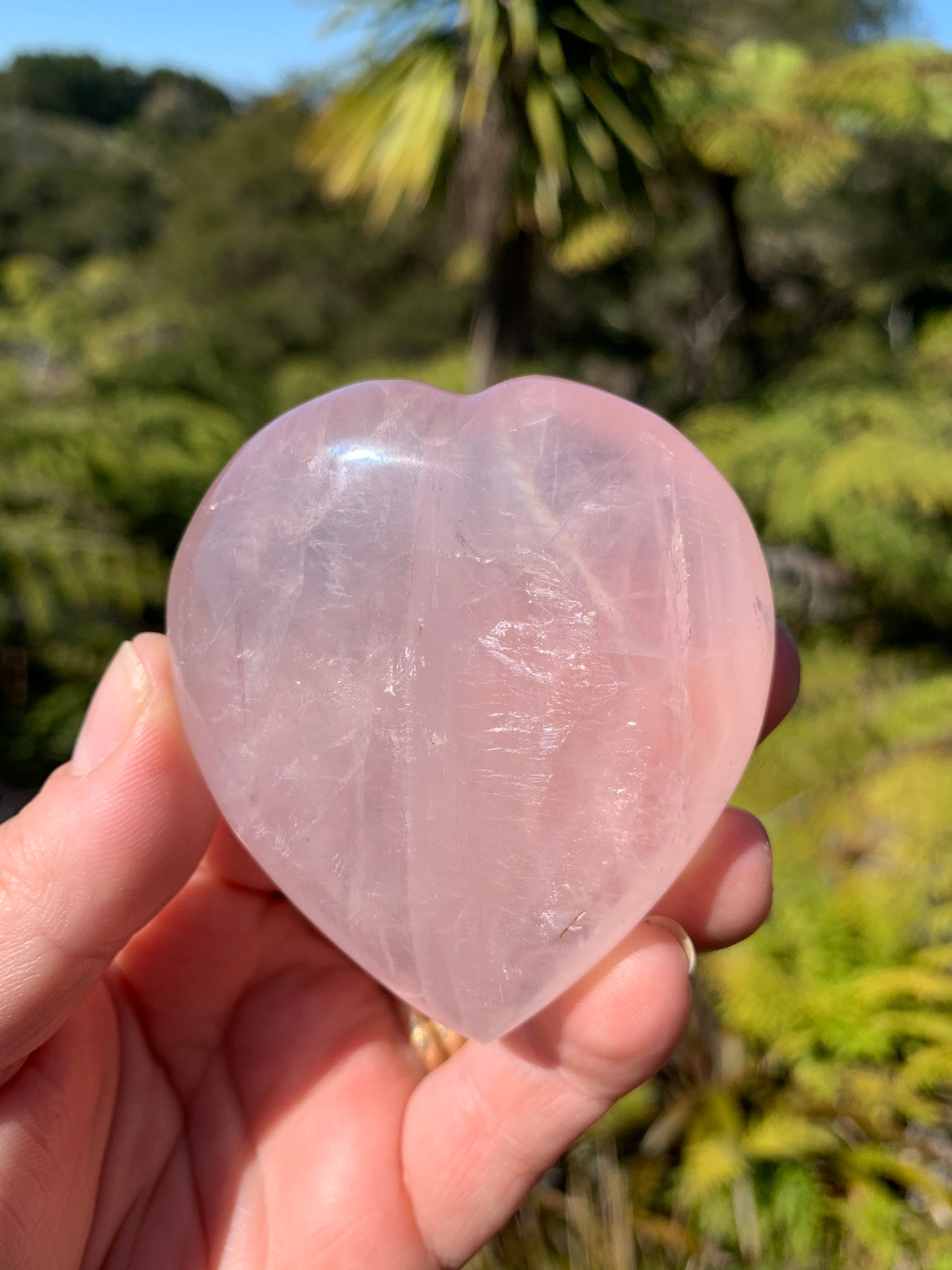Star Rose Quartz Heart