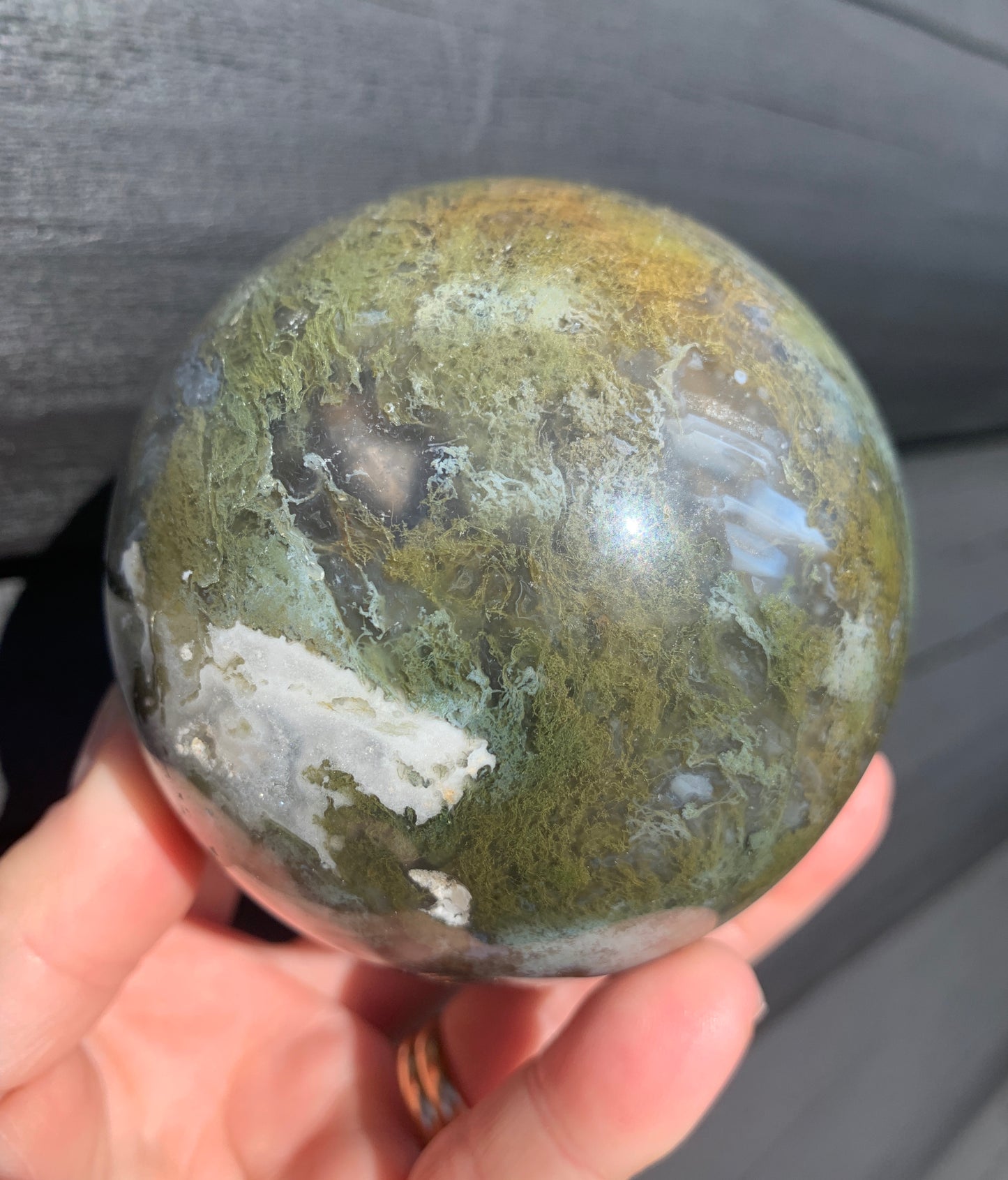 Moss Agate Sphere