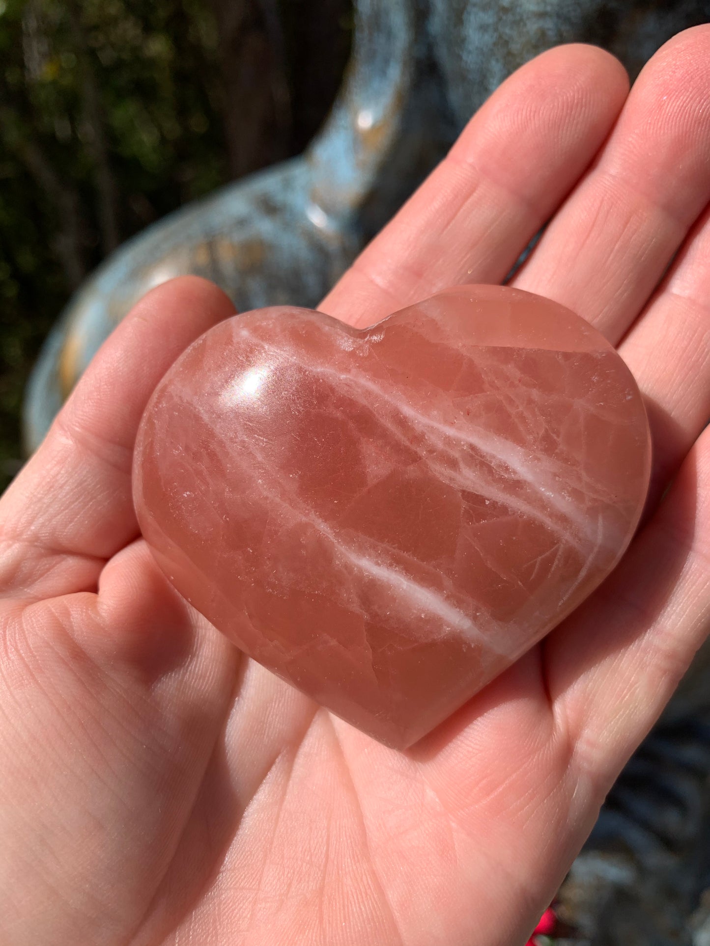 Rose Calcite Heart
