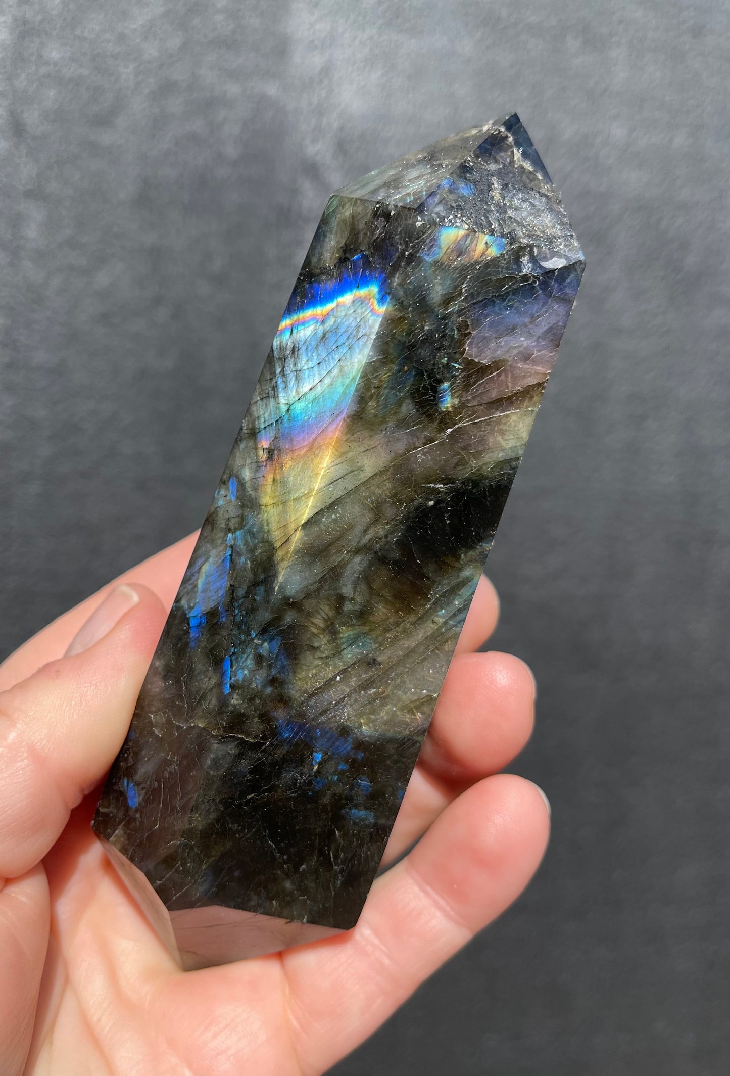 Labradorite Double Terminated Point