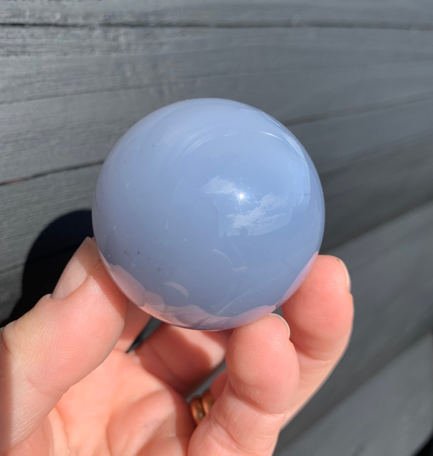 Blue Chalcedony Sphere