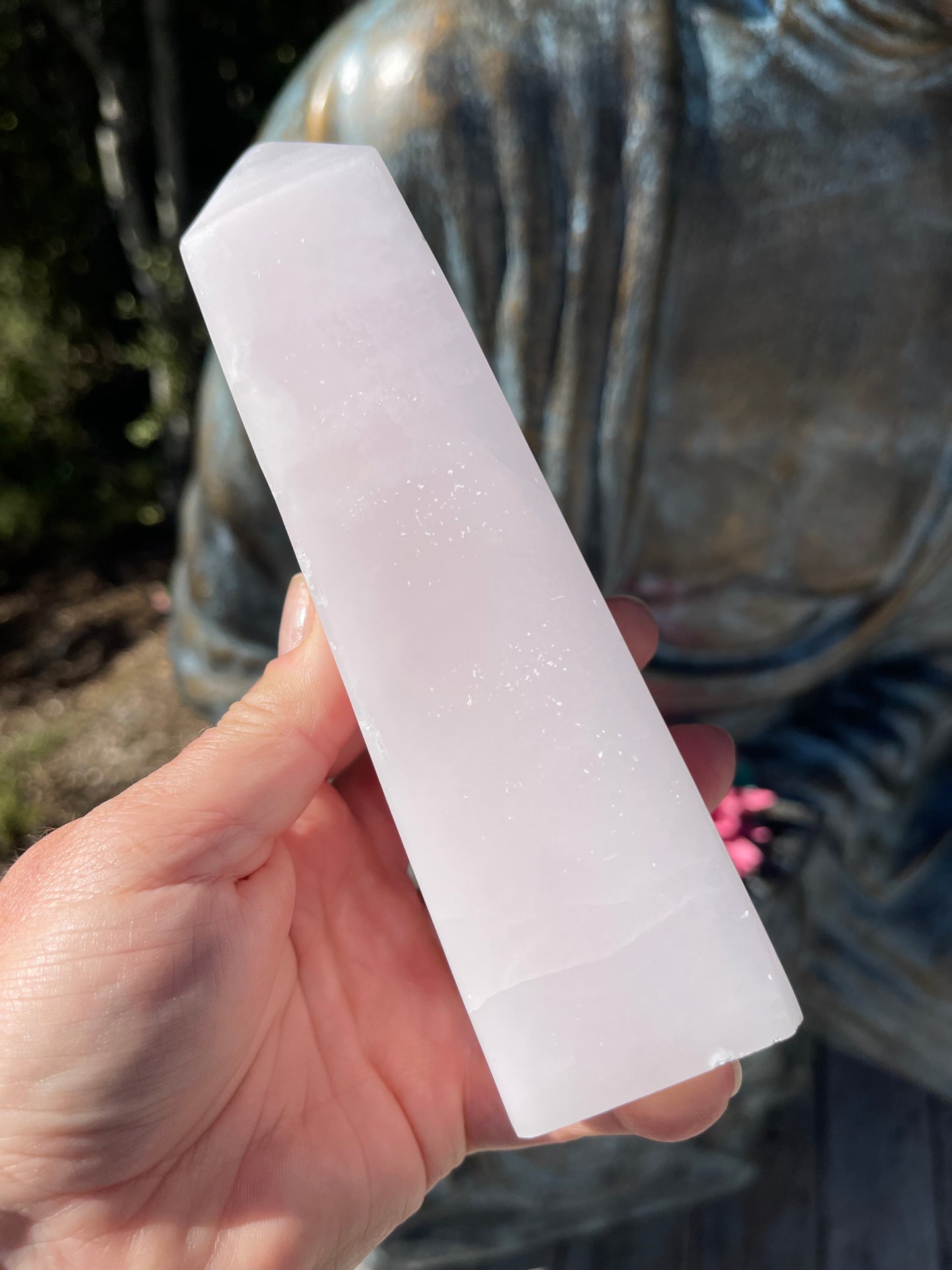 Pink Mangano Calcite Obelisk
