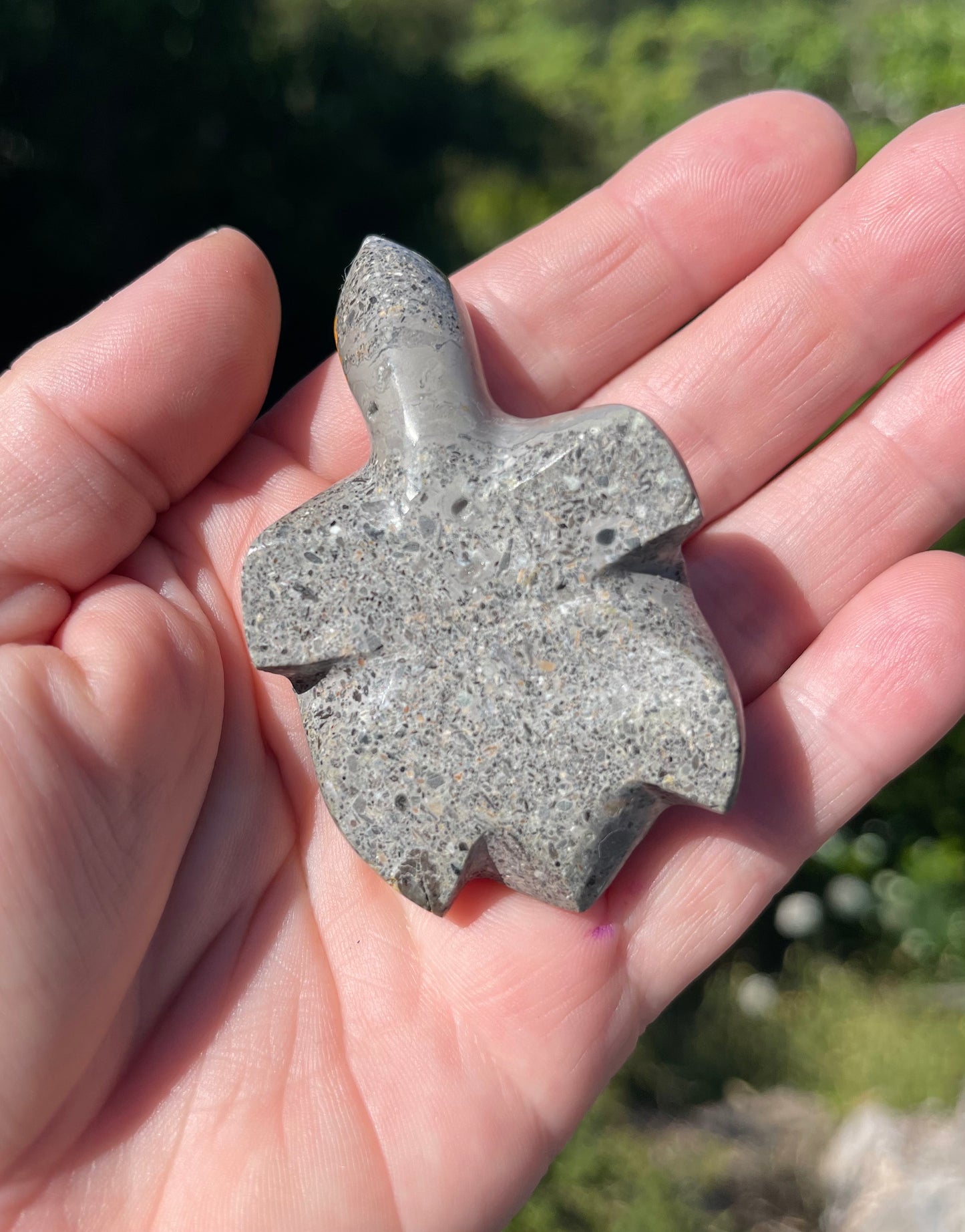 Bumblebee Jasper carved stone Turtle