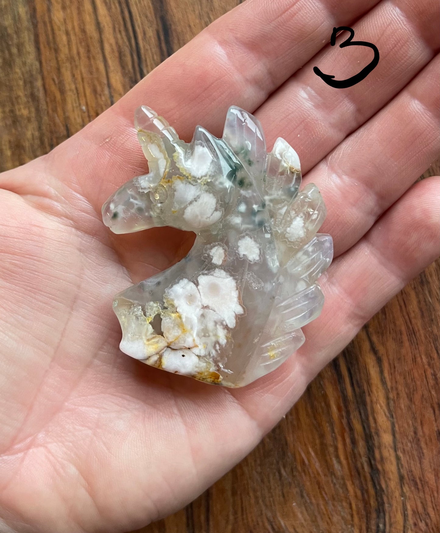 Cherry Blossom/Flower Agate Unicorns