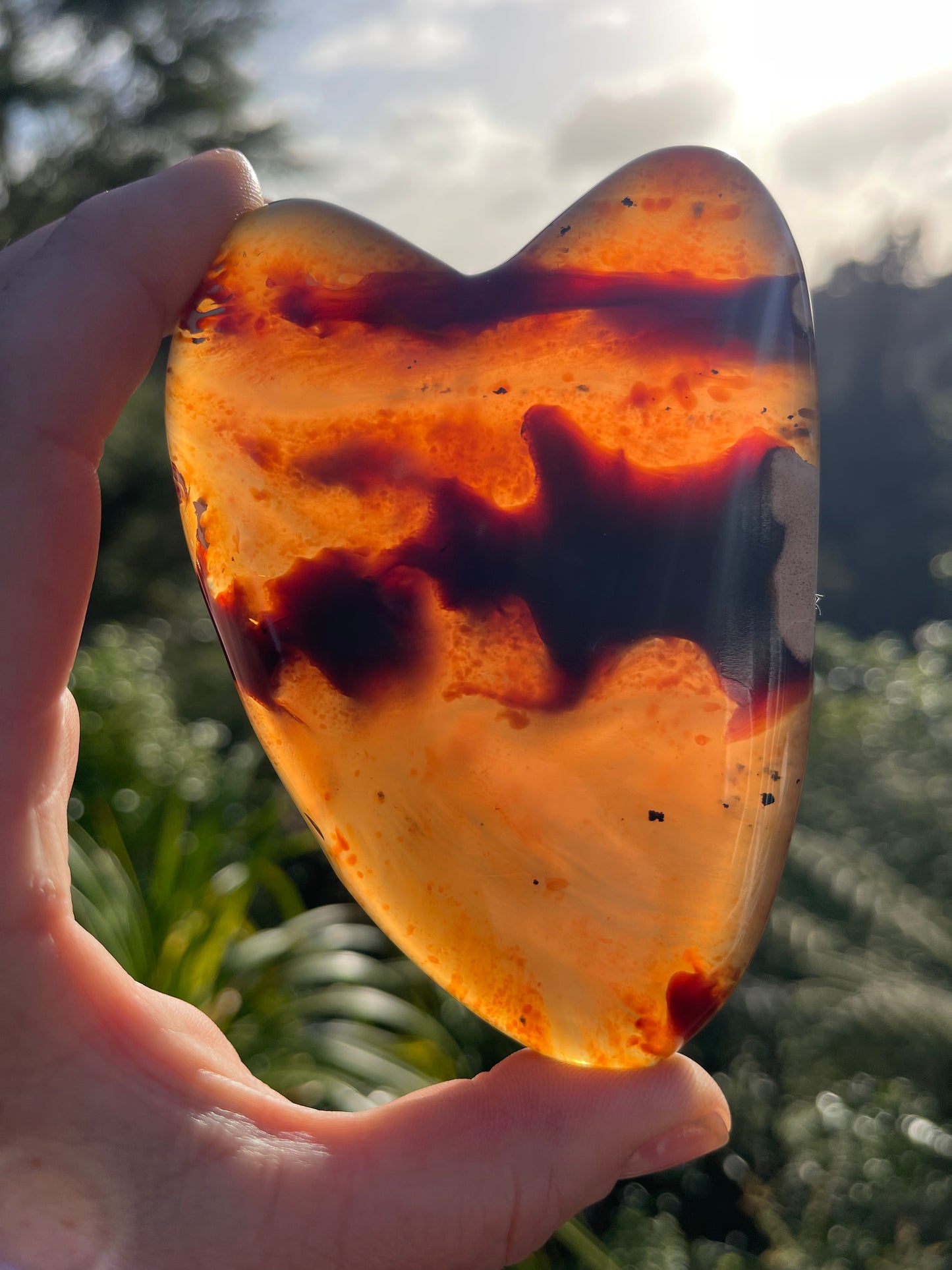 Blue Amber Heart