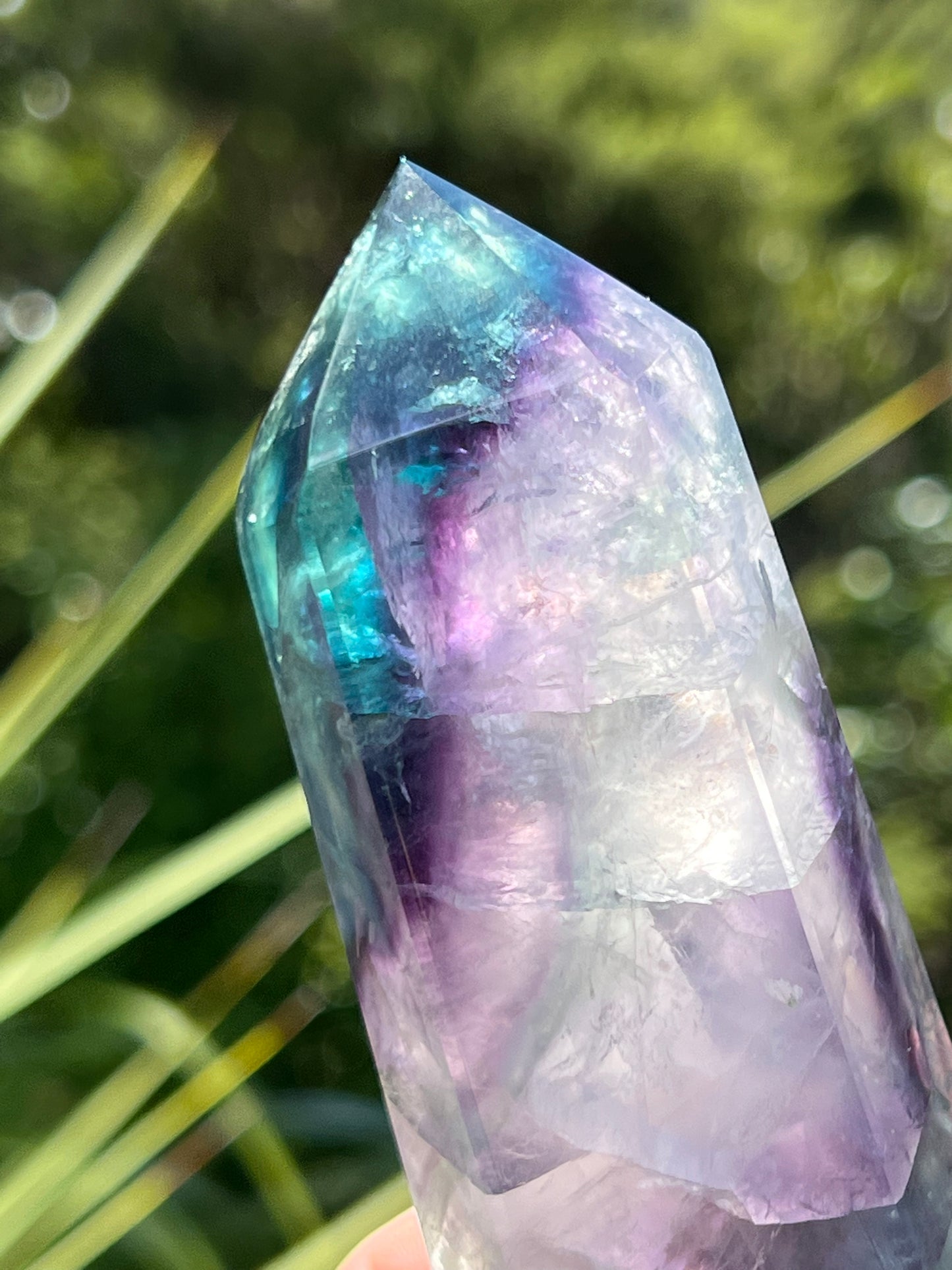 Rainbow Fluorite Double Terminated Point