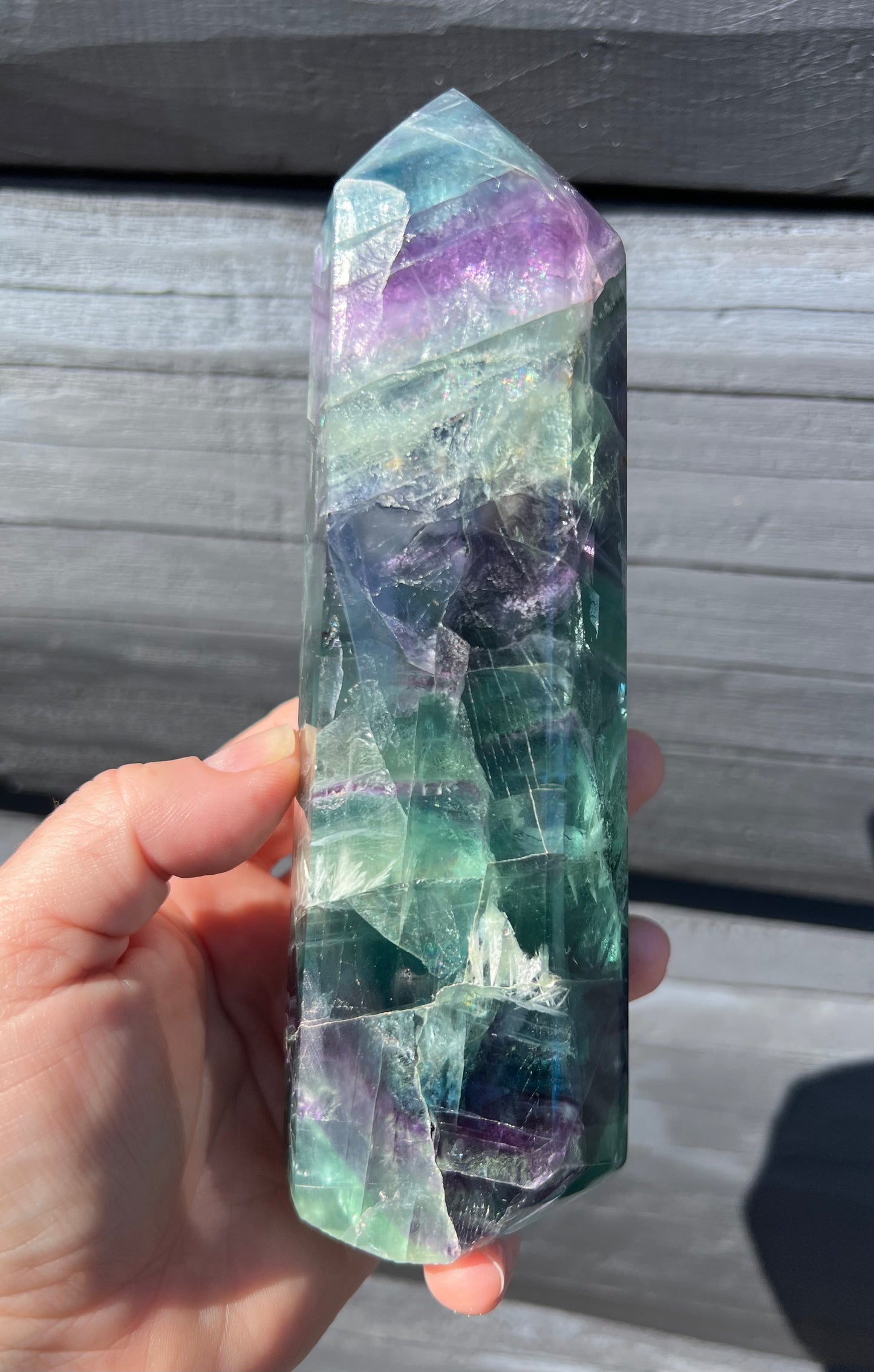 Rainbow Fluorite Tower