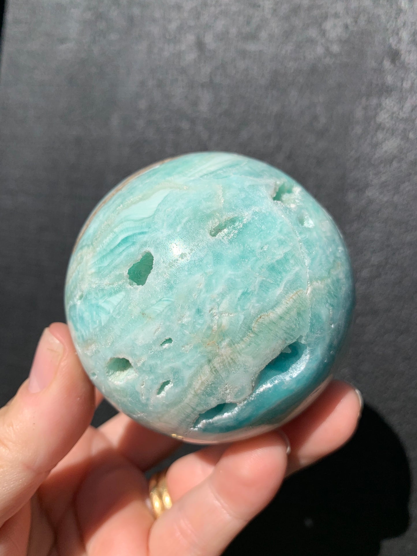 Blue Calcite/Aragonite Sphere