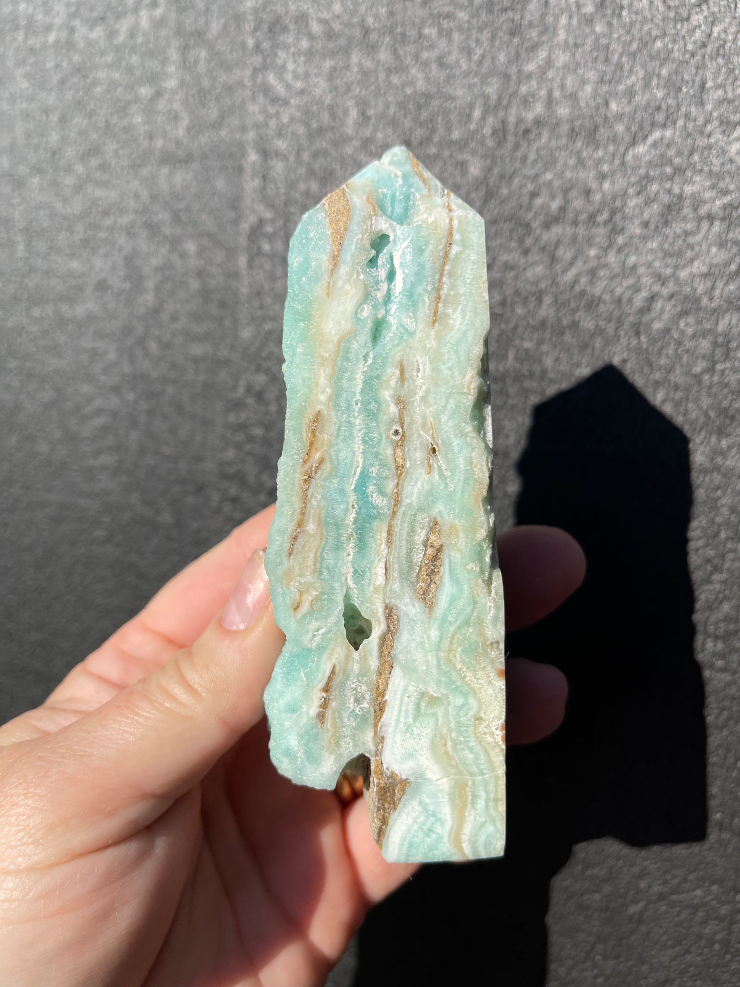 Blue Calcite/Aragonite Tower