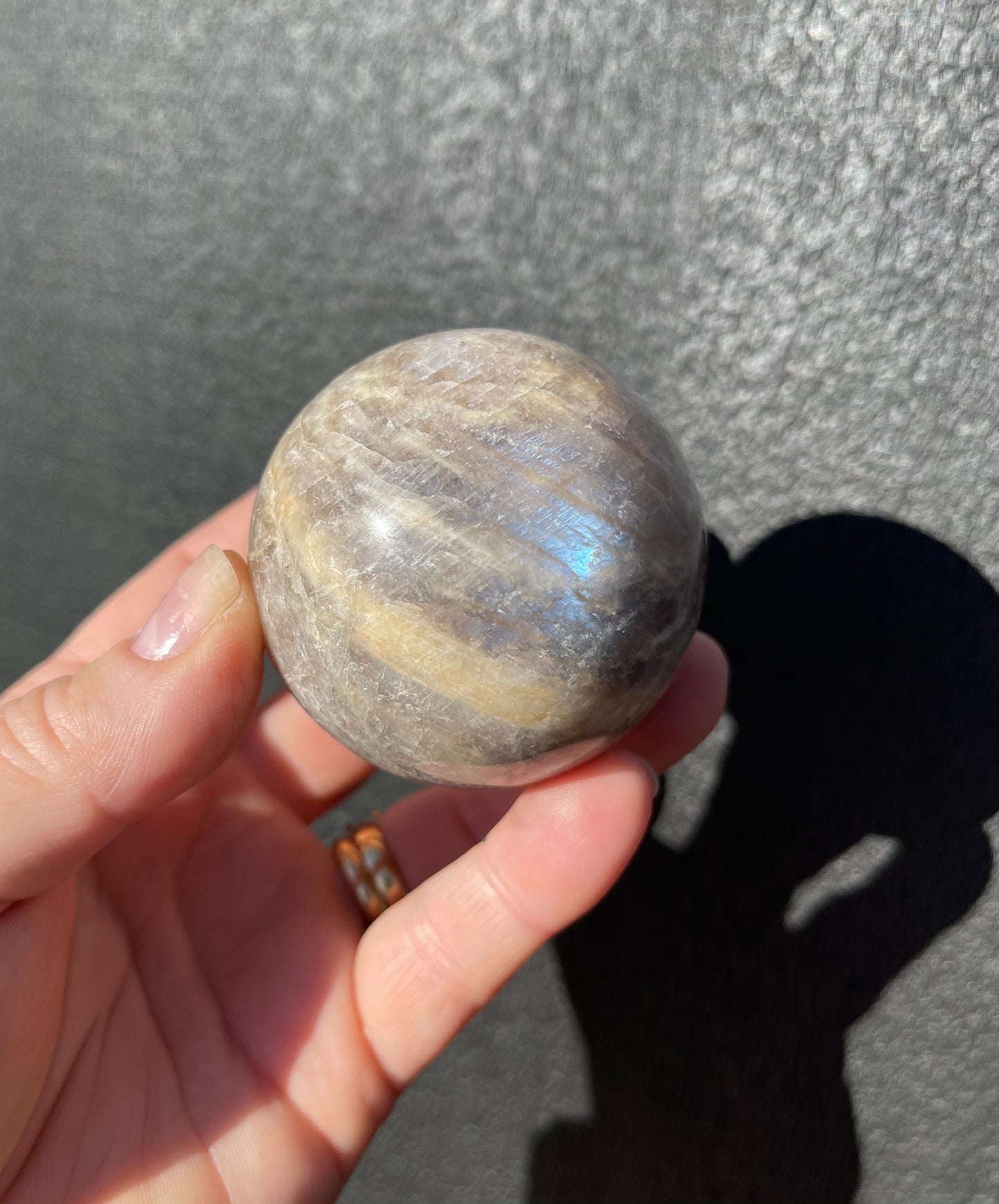 Moonstone Sphere, Blue Flash