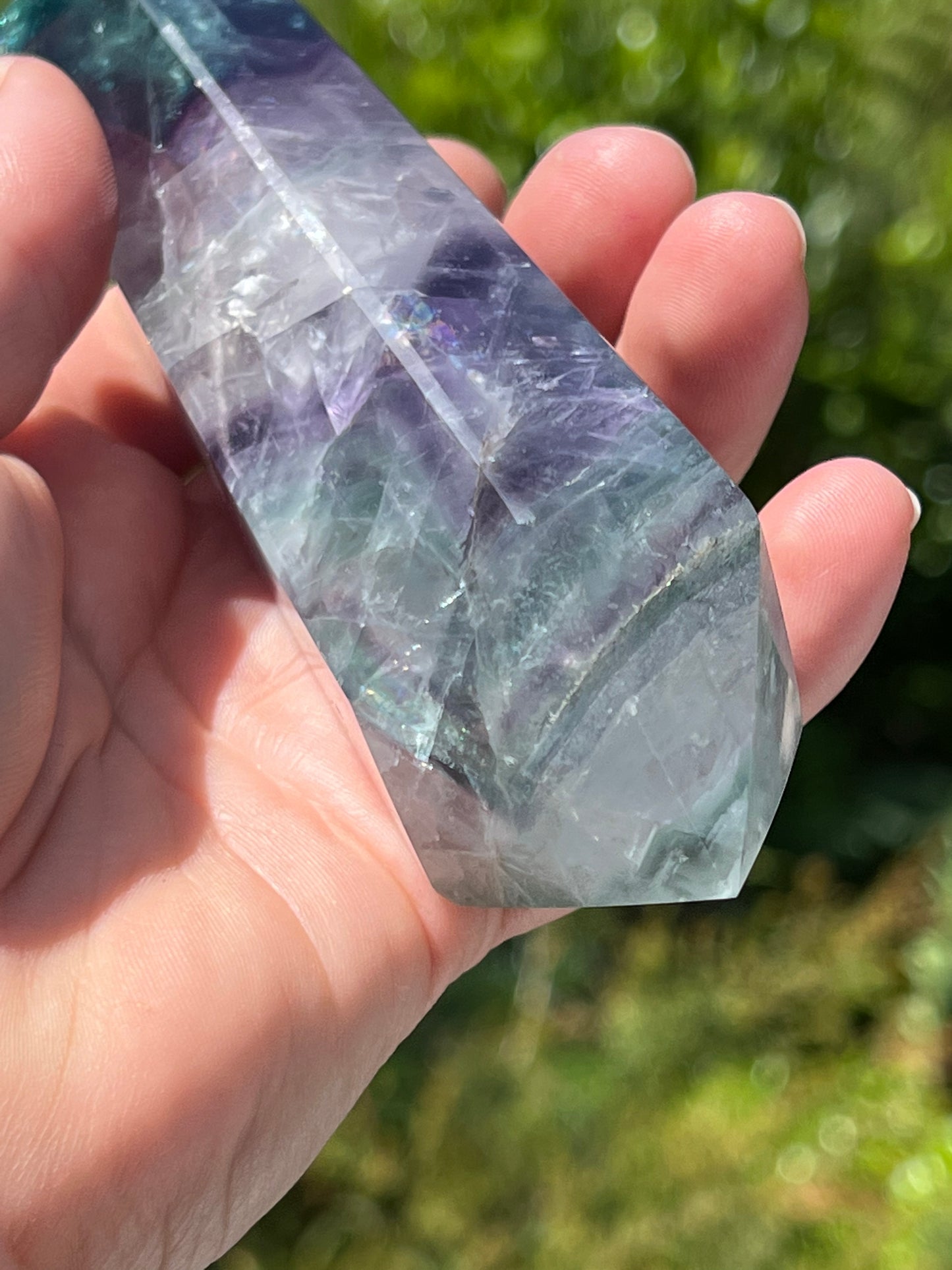 Rainbow Fluorite Double Terminated Point