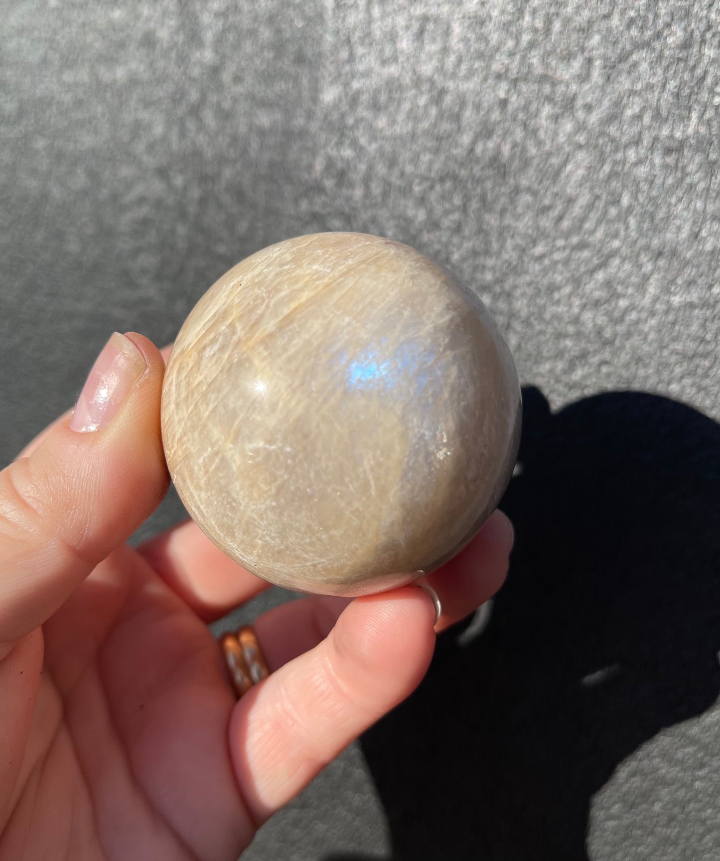 Moonstone Sphere, Blue Flash