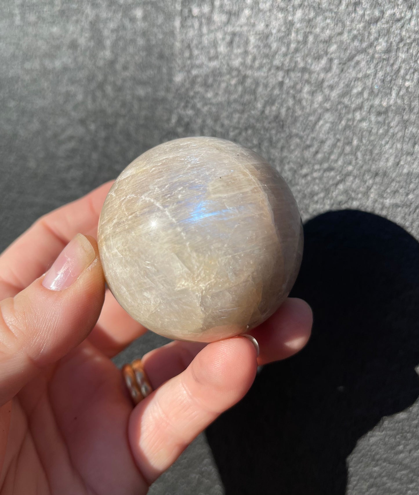 Moonstone Sphere, Blue Flash