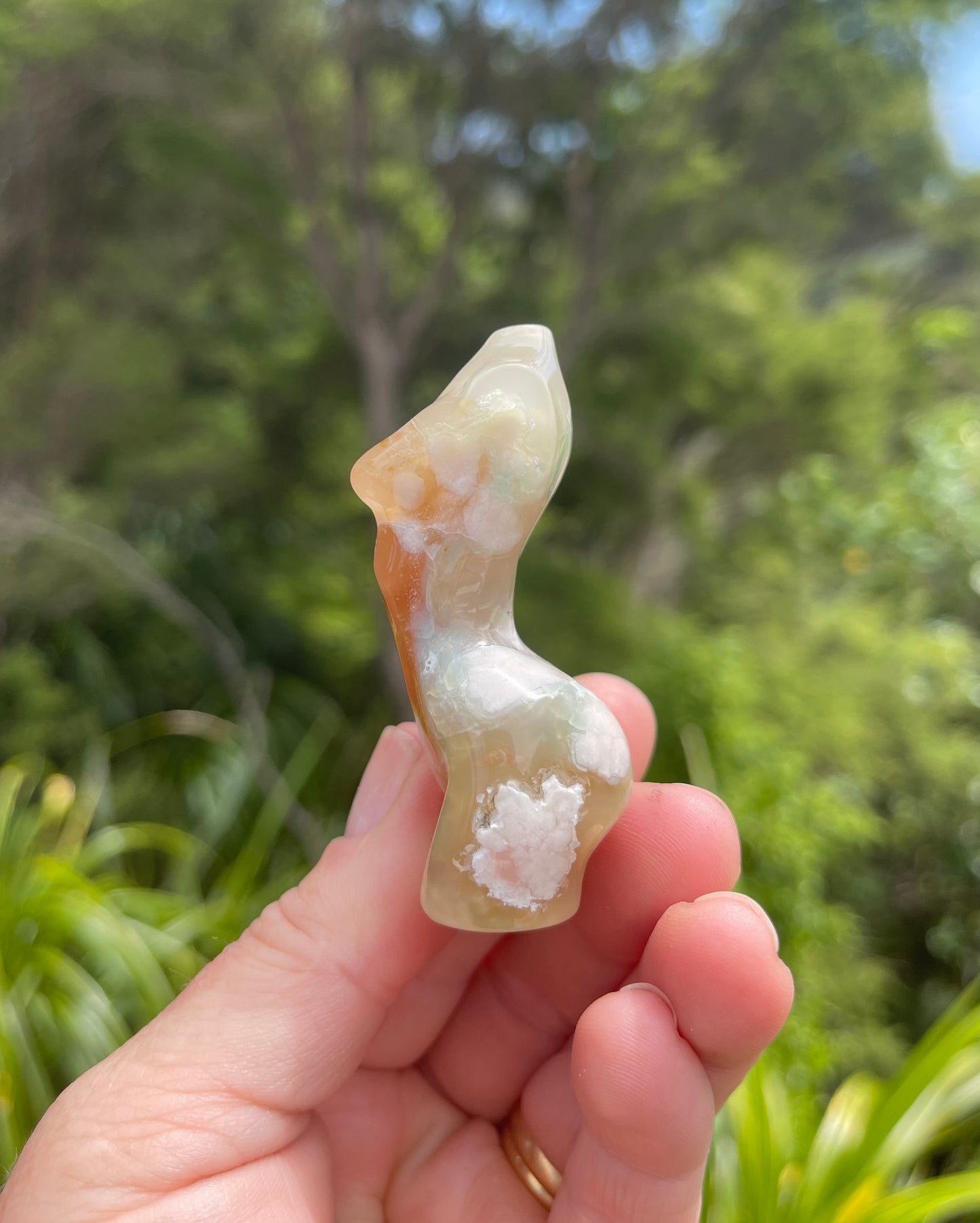 Cherry Blossom/Flower Agate Goddess