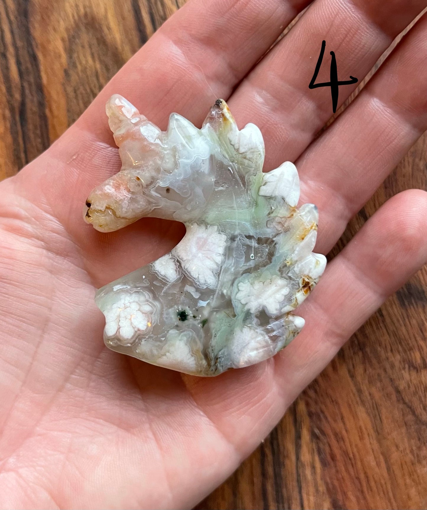 Cherry Blossom/Flower Agate Unicorns