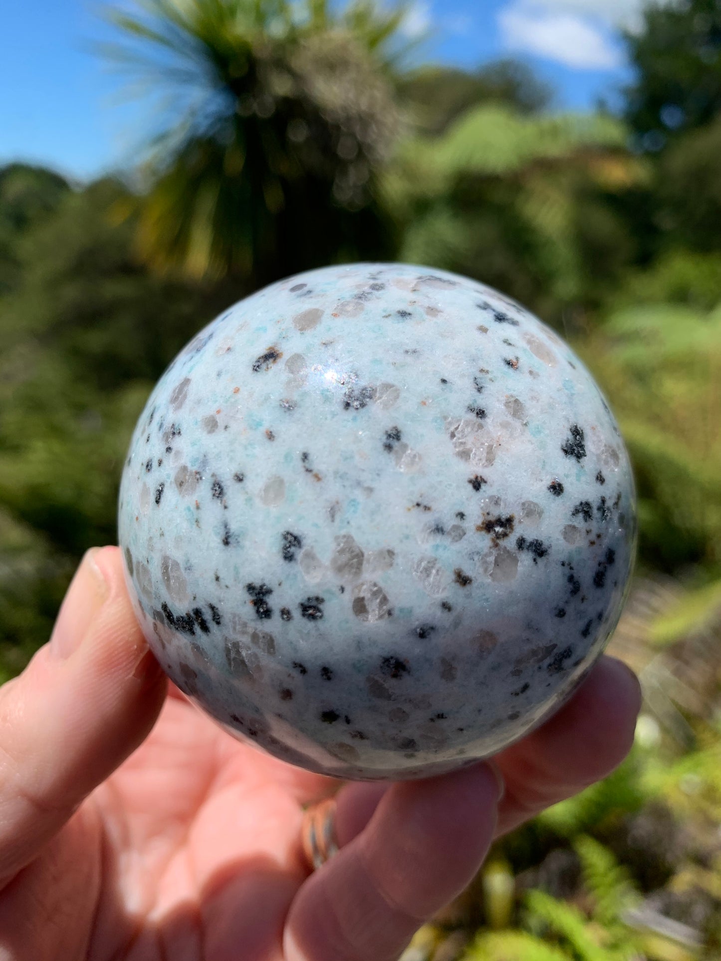Kiwi Jasper Sphere