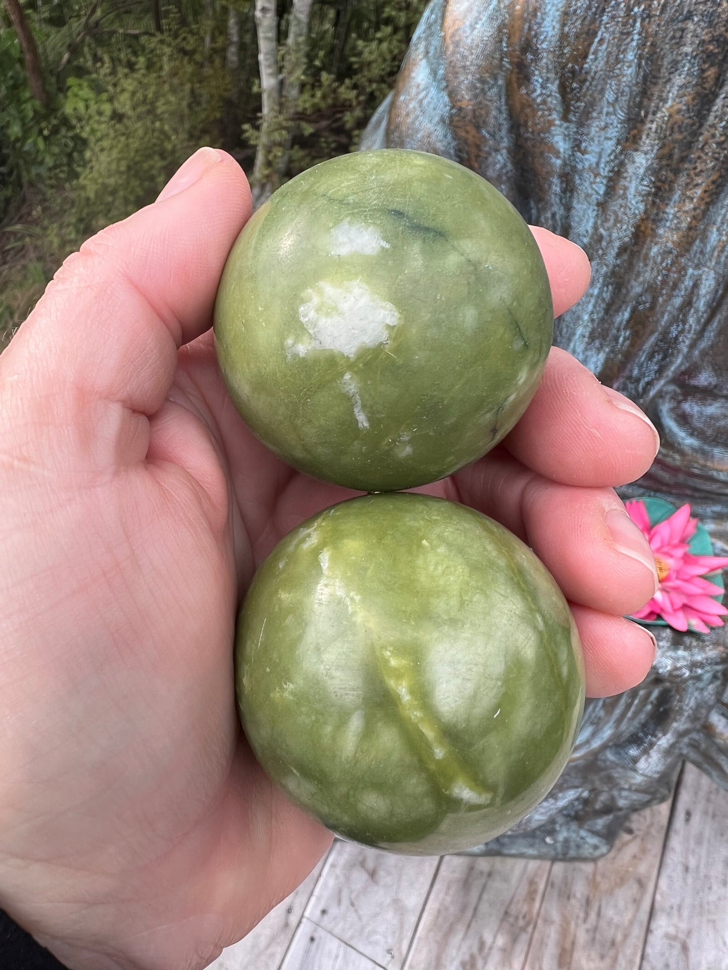 Green Jade Boading-Meditation Balls