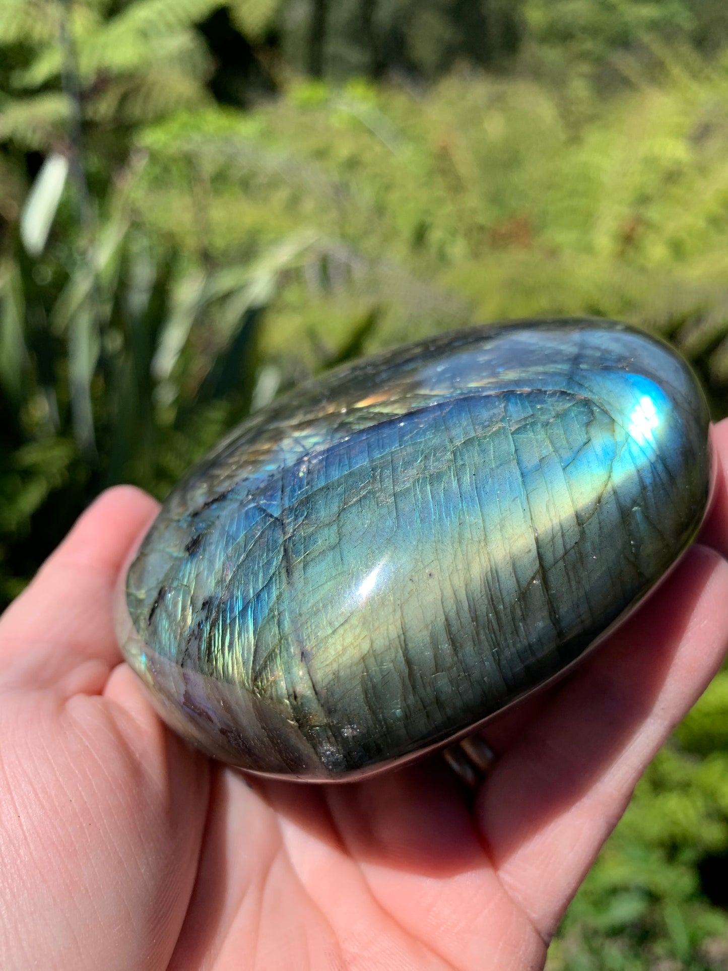 Labradorite Heart