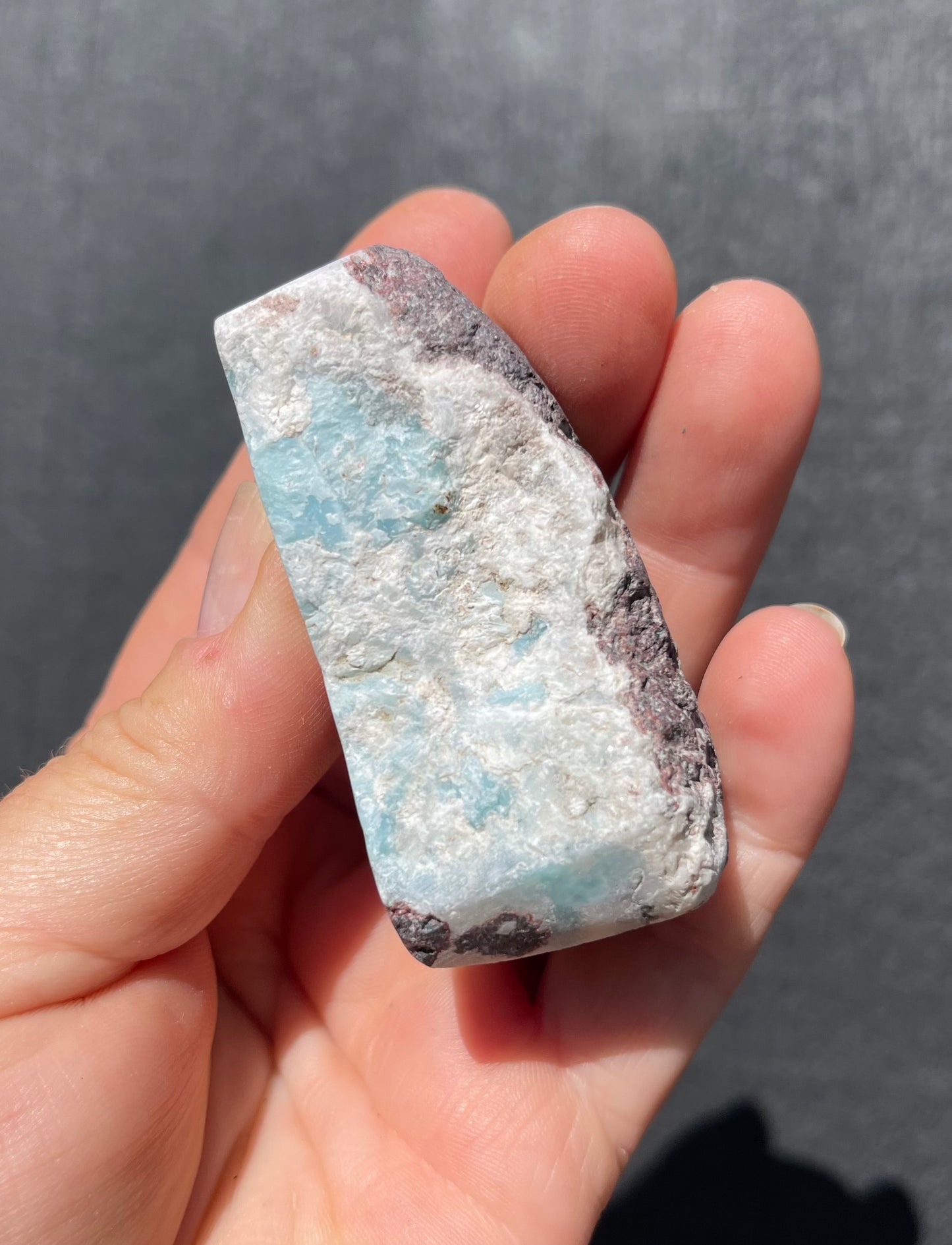 Larimar, Semi Polished Piece