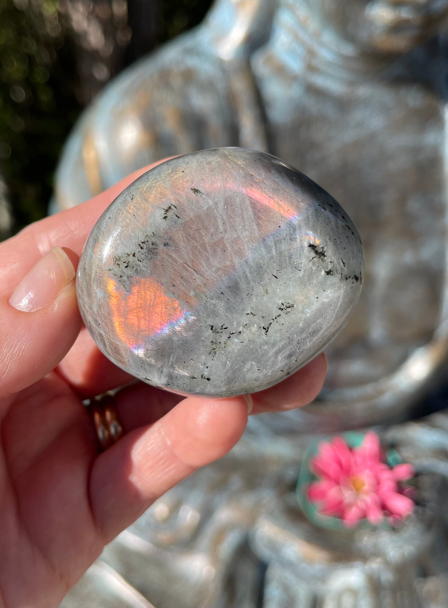 Labradorite/Spectrolite Palm Stone