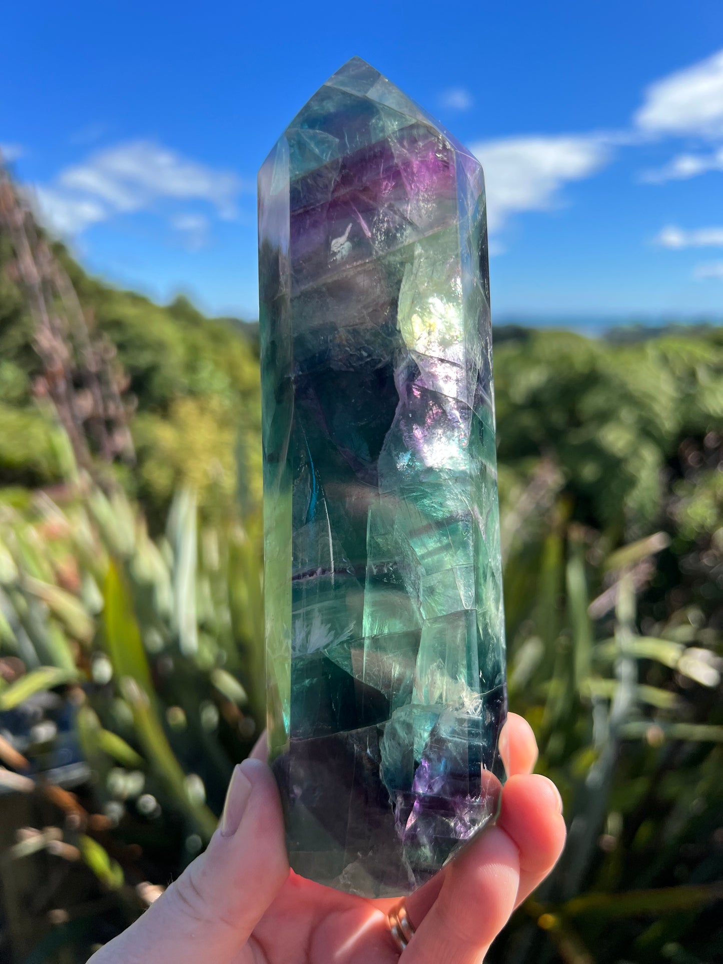 Rainbow Fluorite Tower