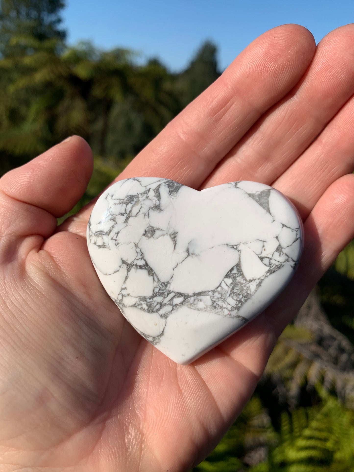 Howlite Heart