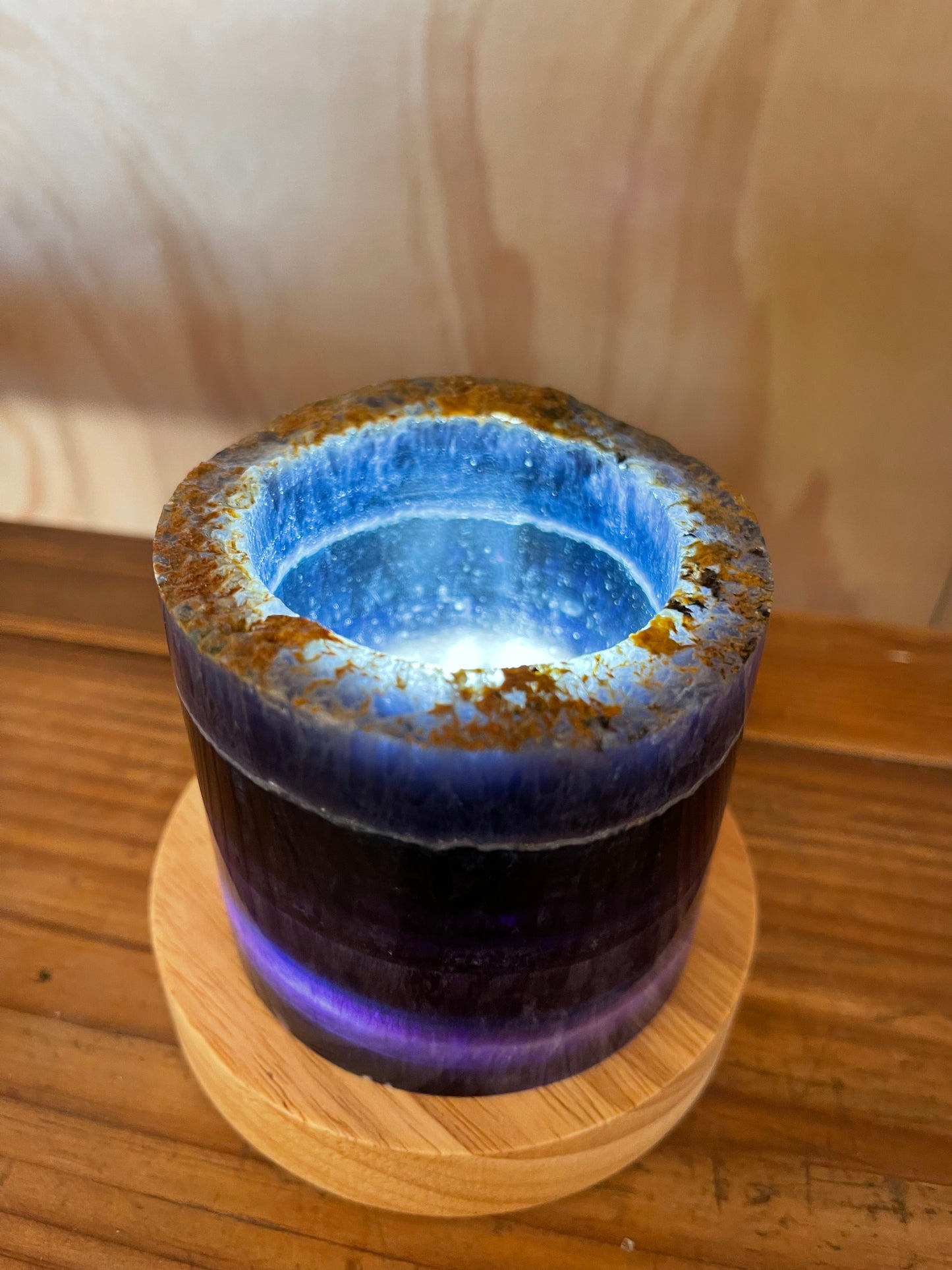 Rainbow Fluorite Lamp
