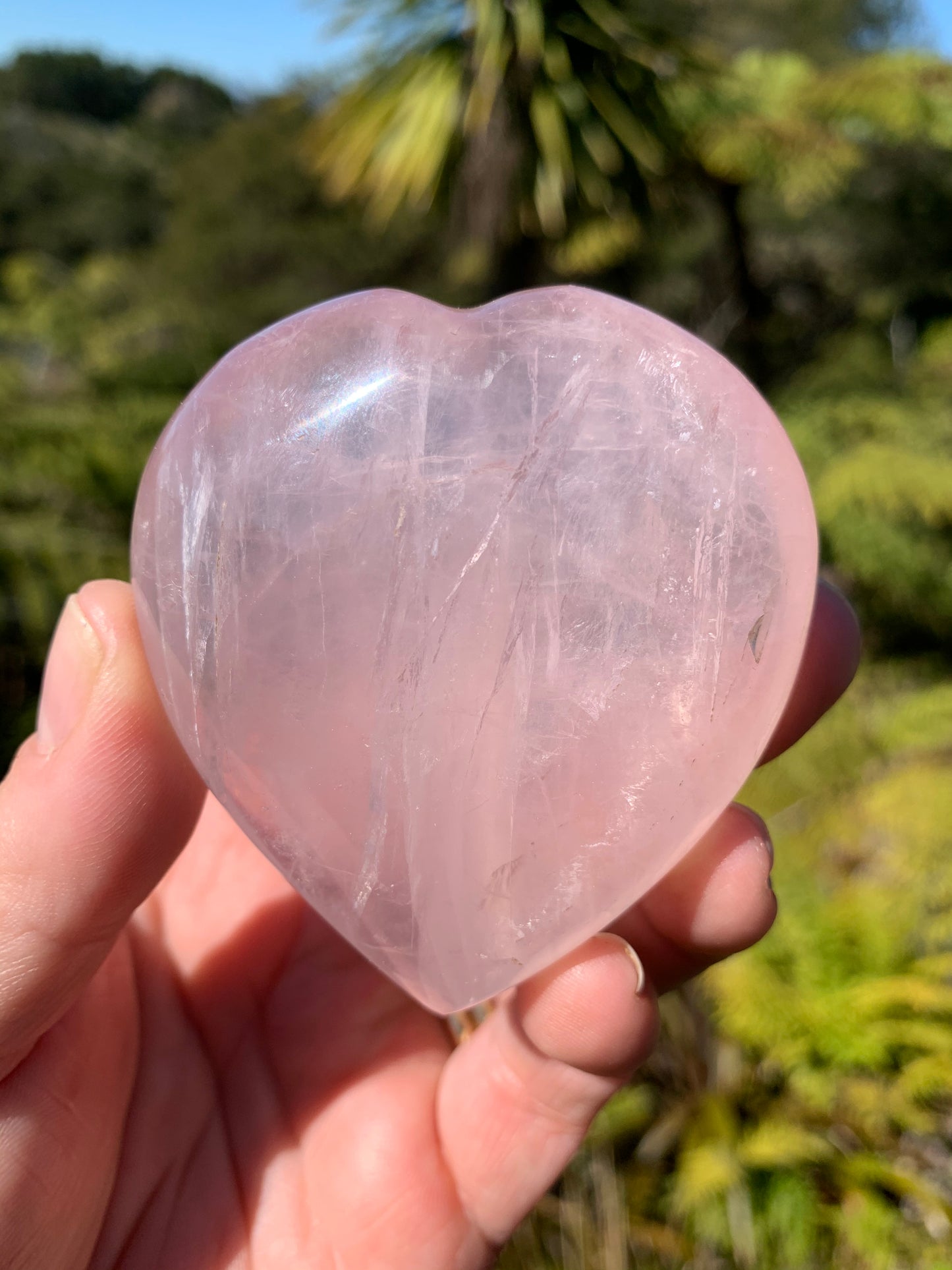 Star Rose Quartz Heart