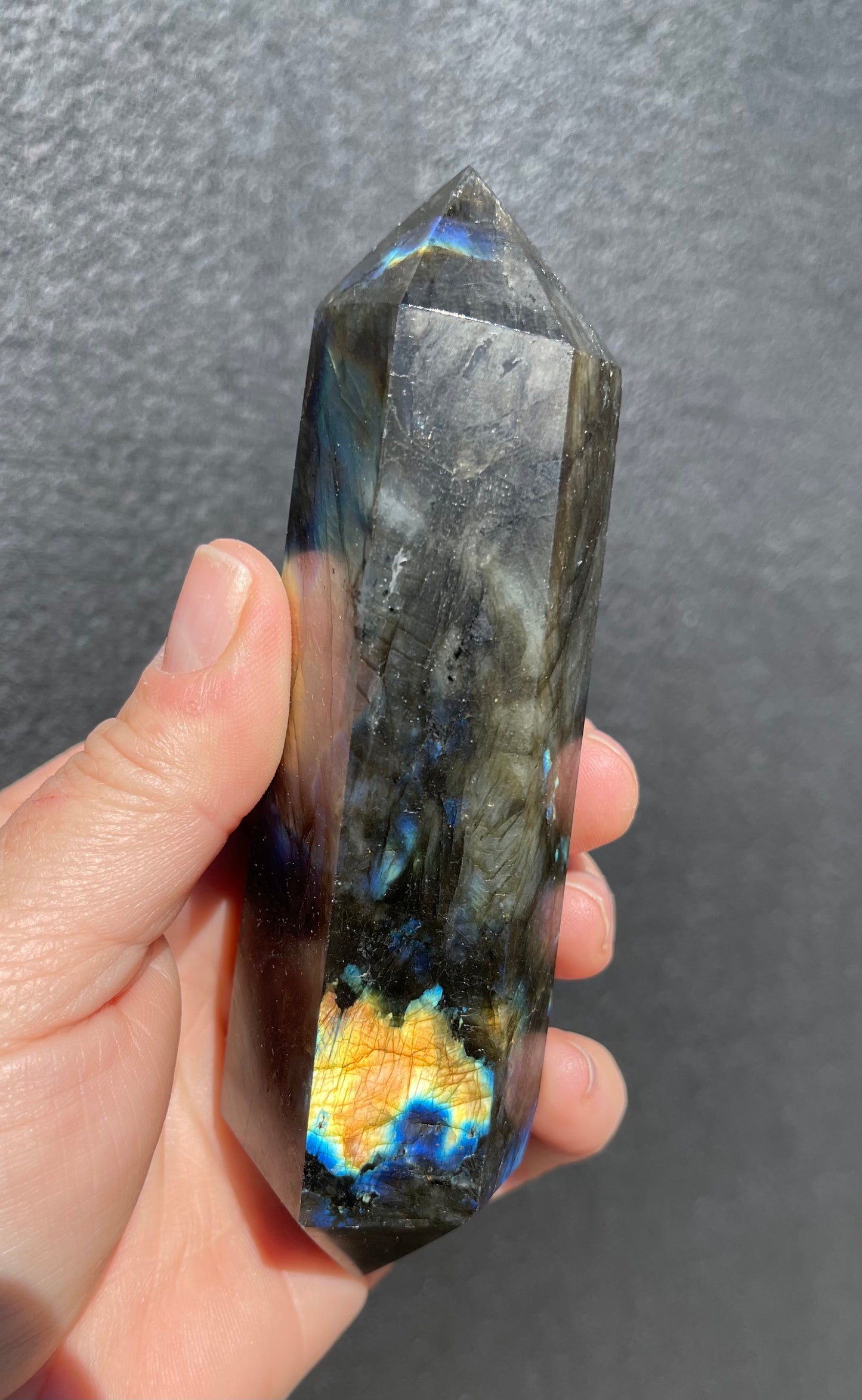 Labradorite Double Terminated Point