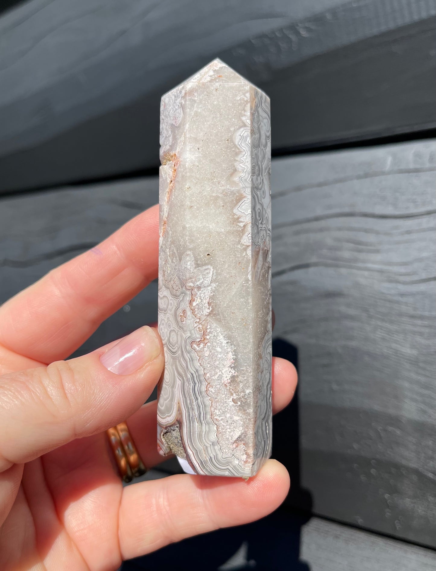 Crazy Lace Agate Tower