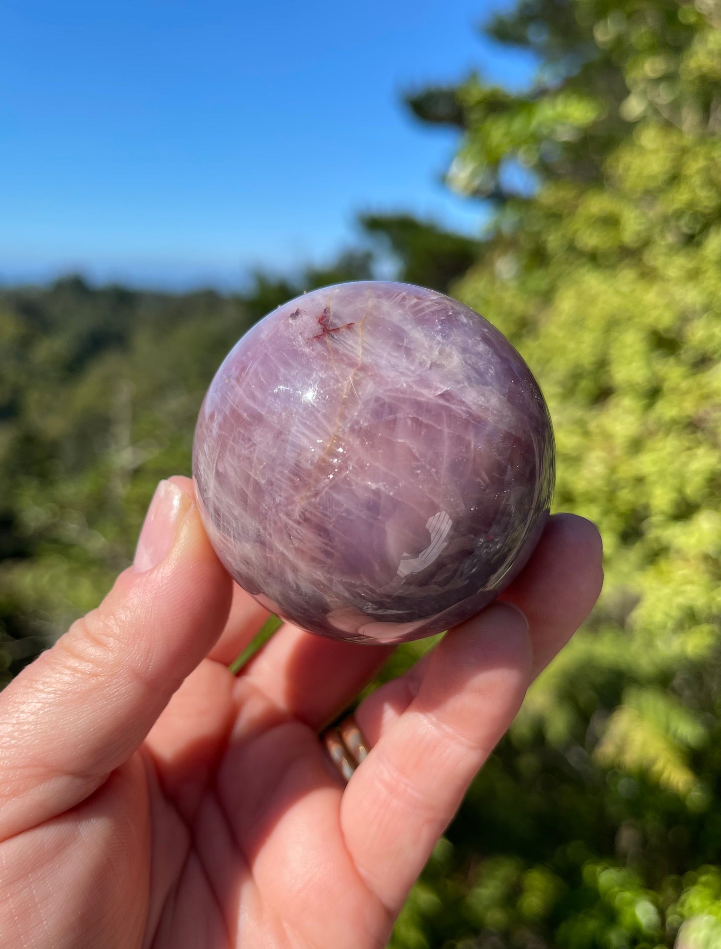 Lavender Rose Quartz Sphere