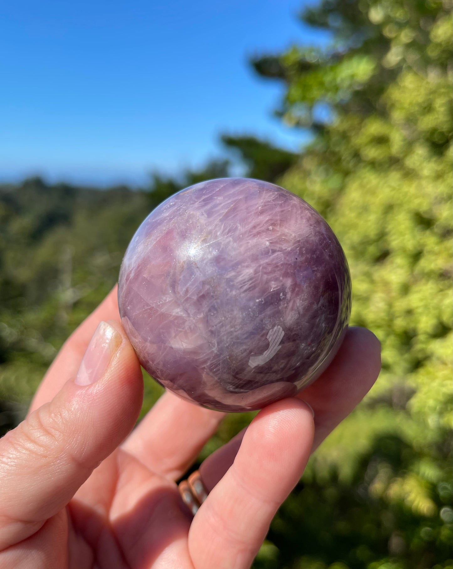 Lavender Rose Quartz Sphere