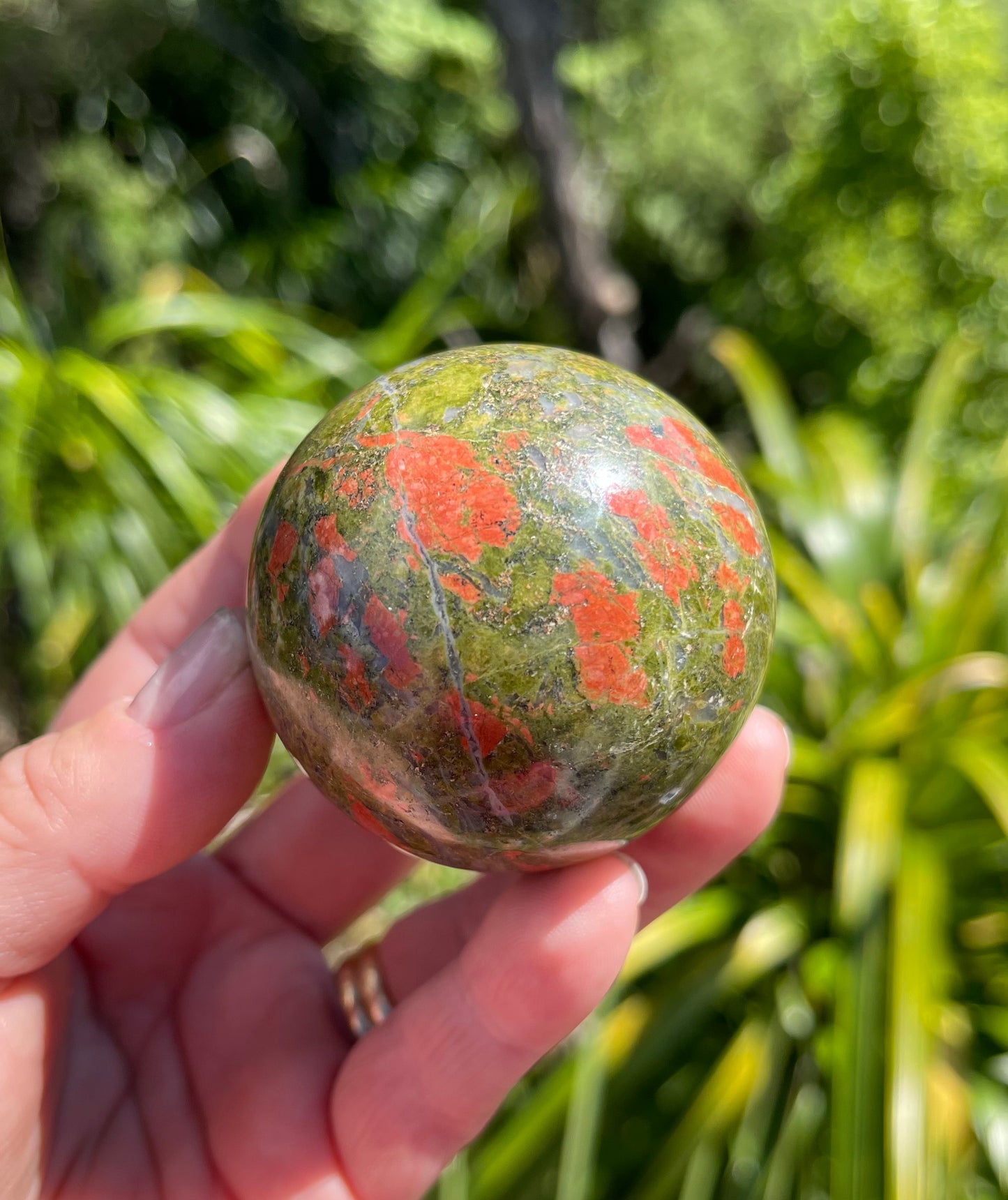 Unakite Jasper Sphere