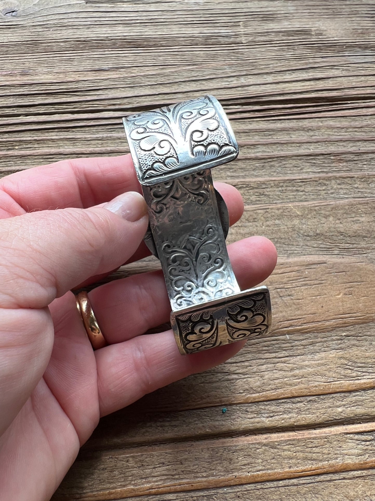 Turquoise and Sterling Silver Cuff
