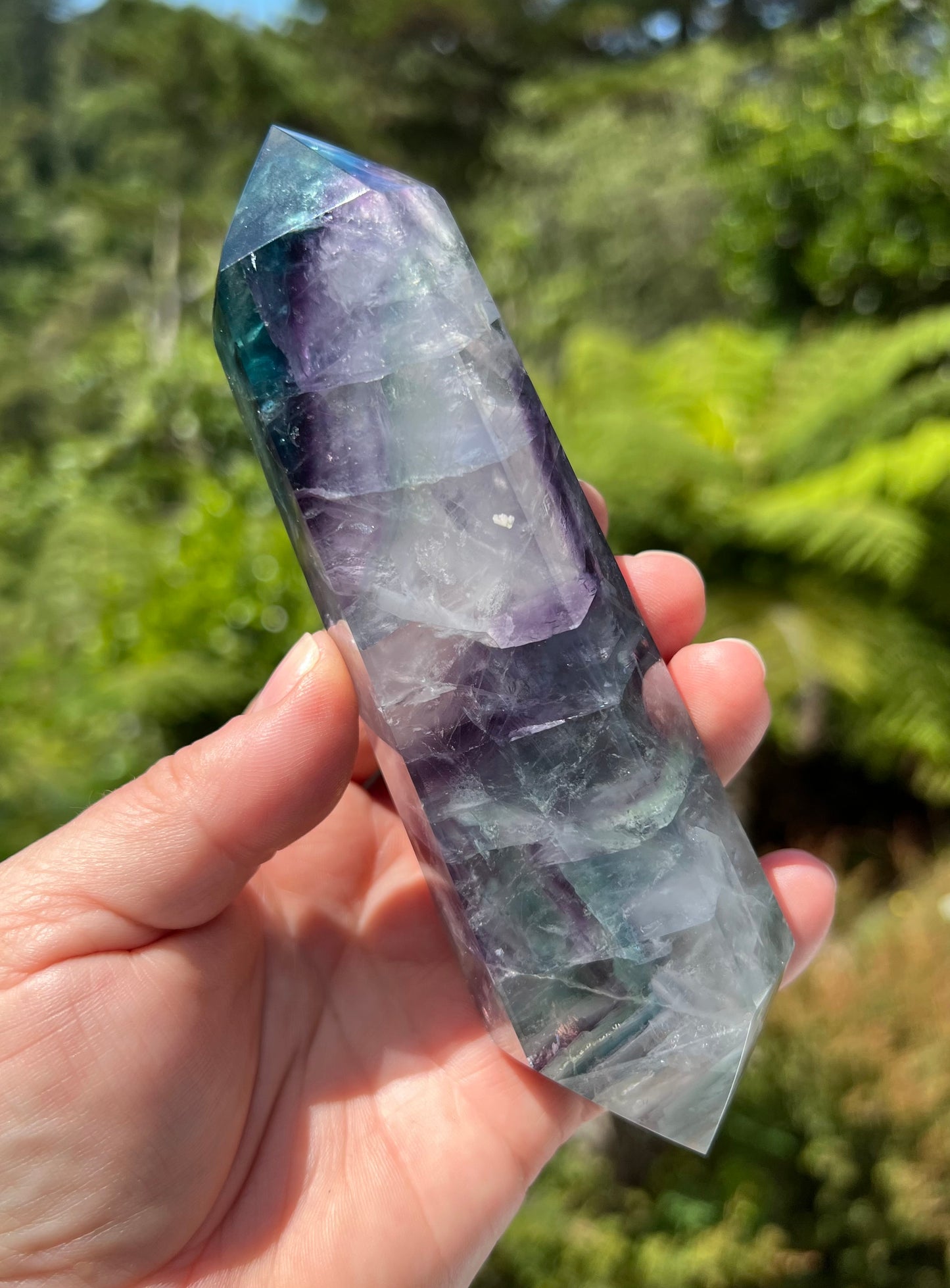 Rainbow Fluorite Double Terminated Point