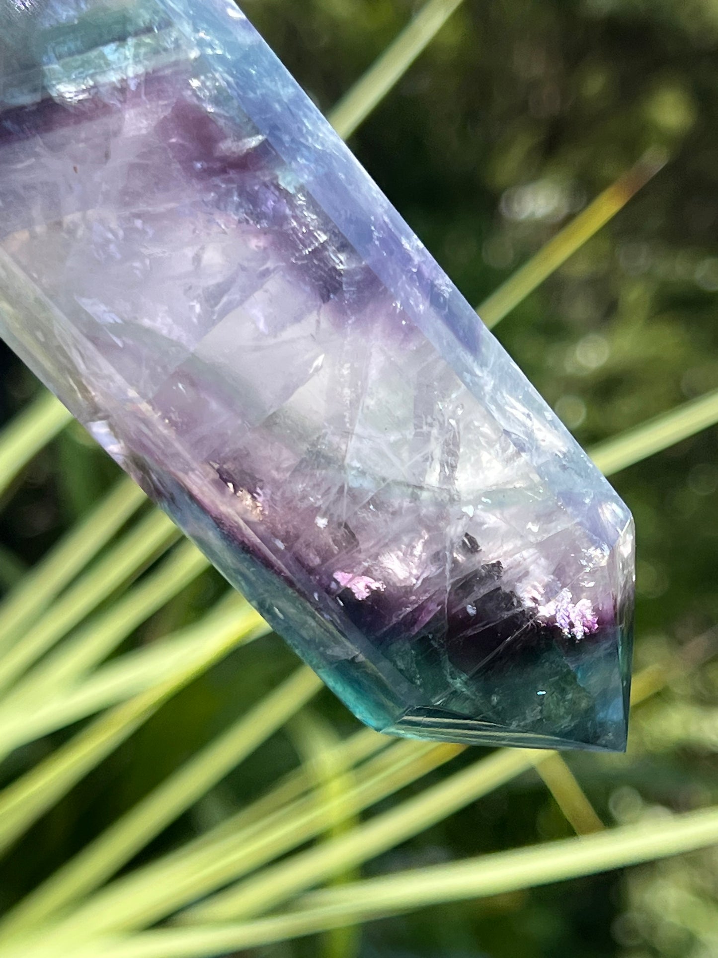 Rainbow Fluorite Double Terminated Point