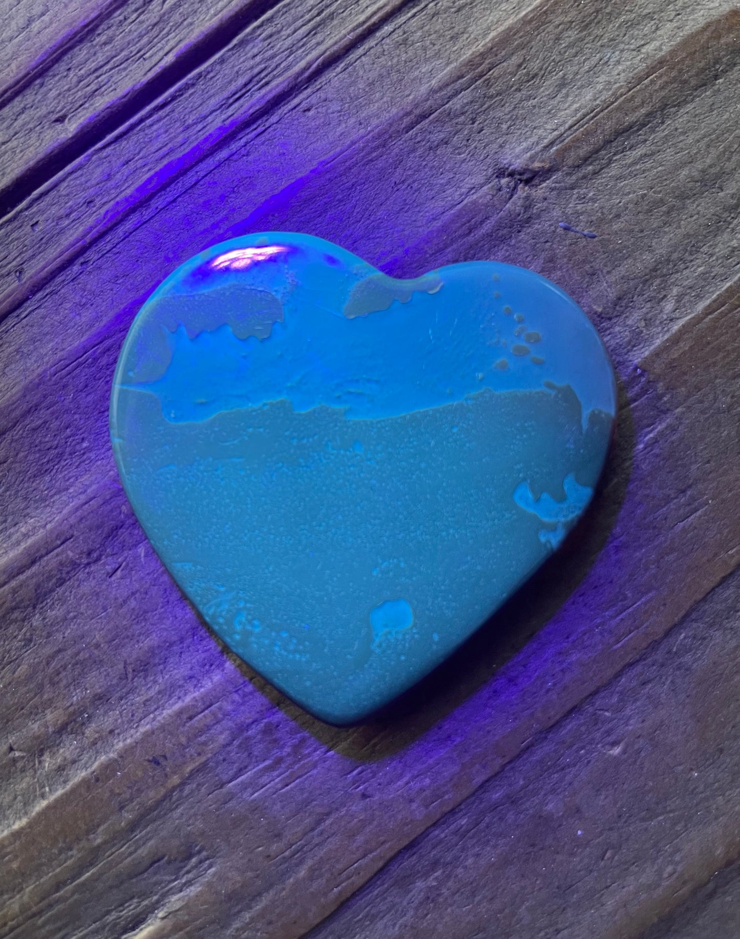 Blue Amber Heart