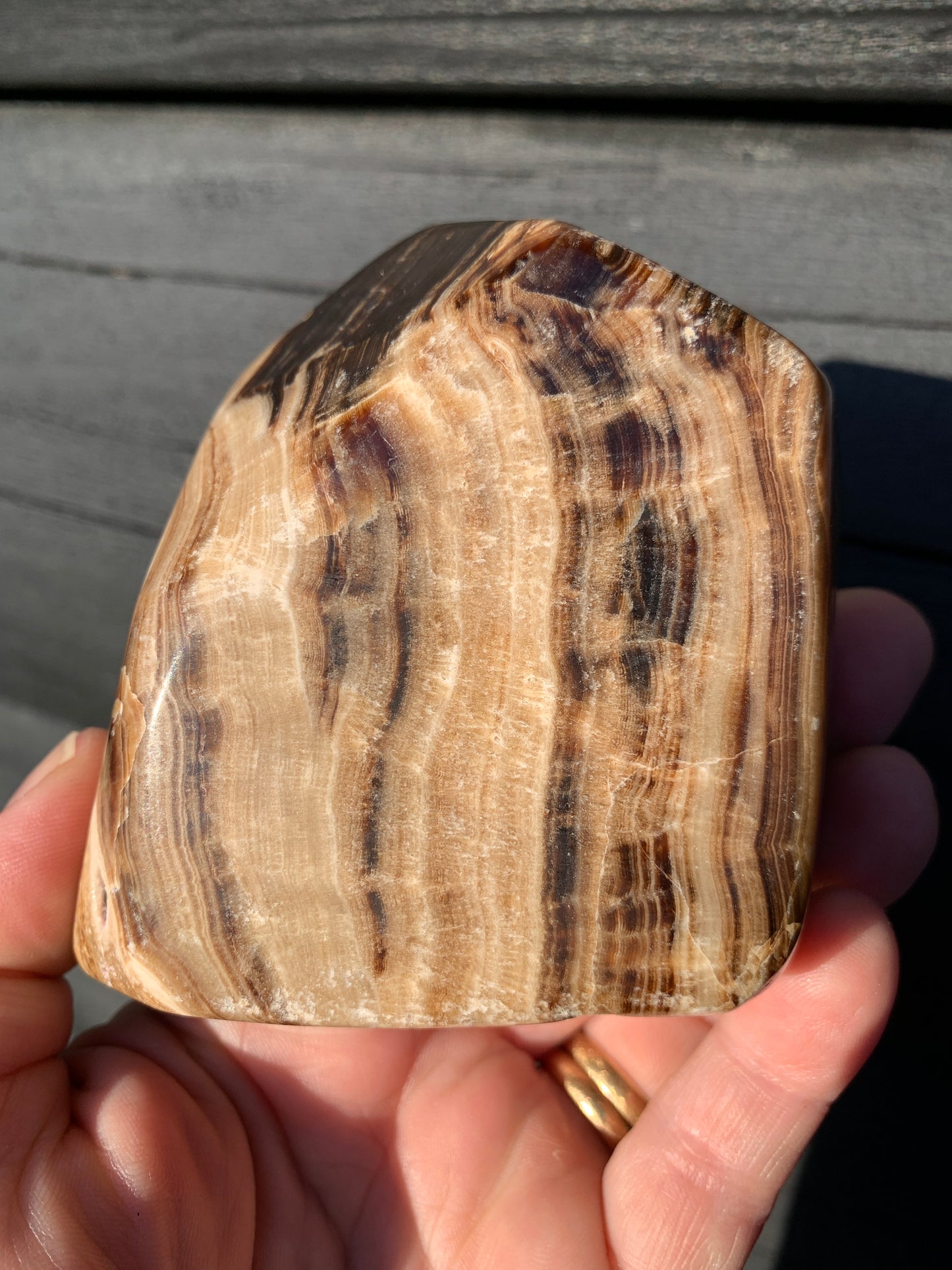 Chocolate Calcite Freeform