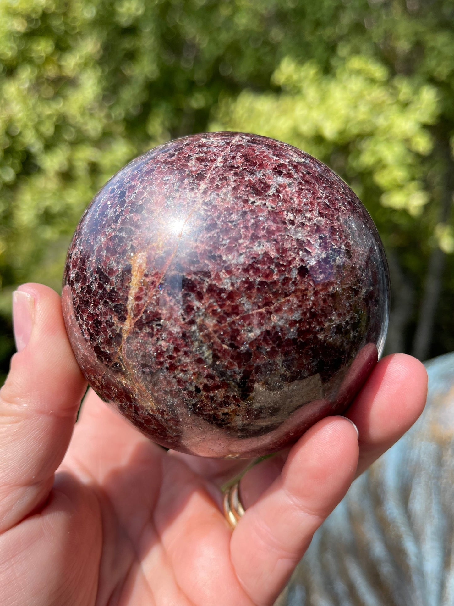 Garnet-Grenatite Sphere