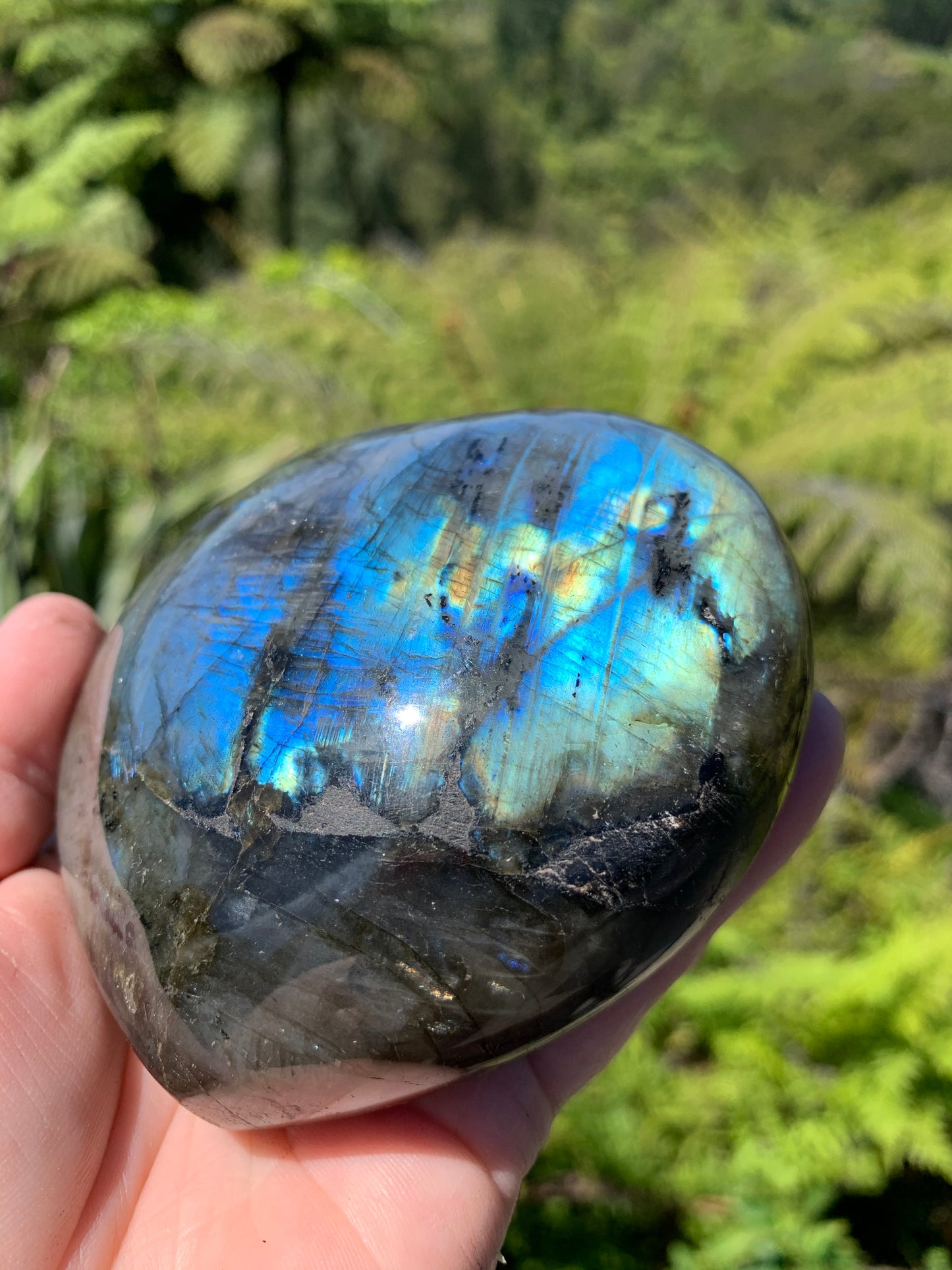 Labradorite Heart