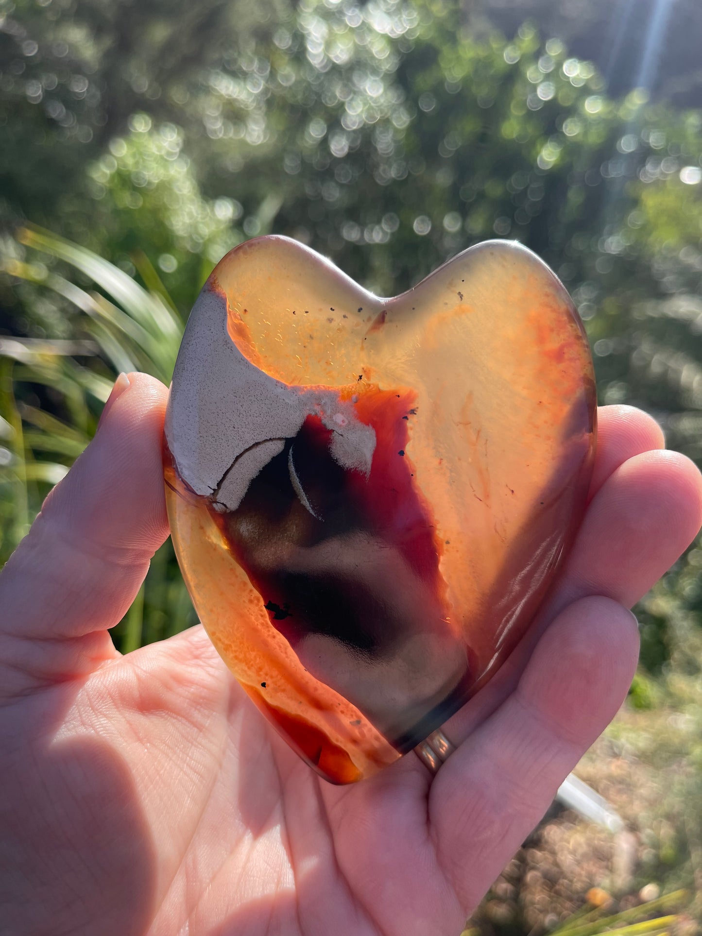Blue Amber Heart