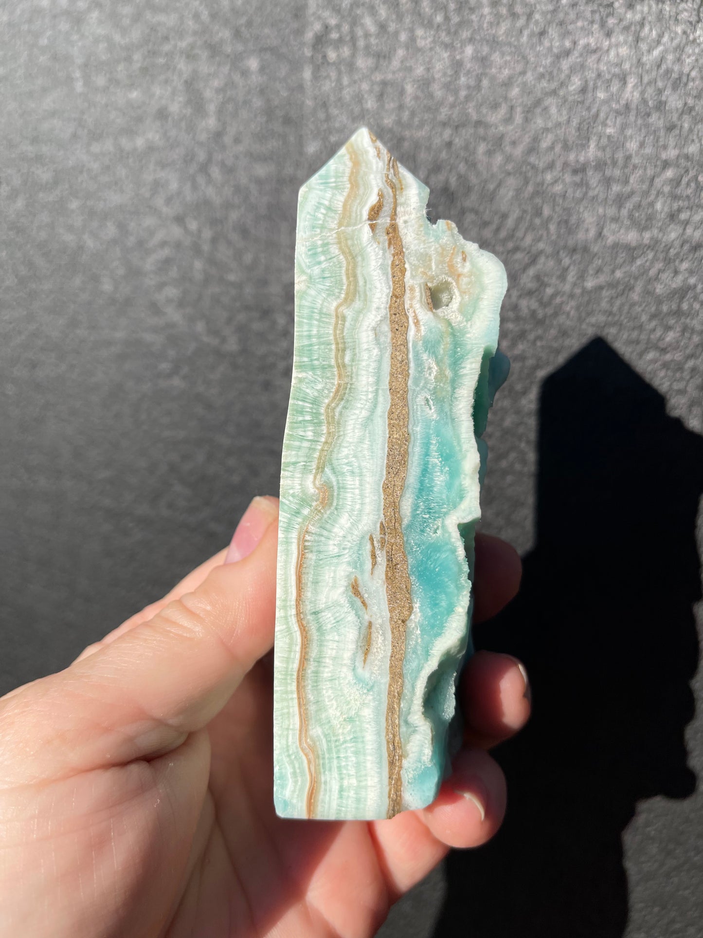 Blue Calcite/Aragonite Tower