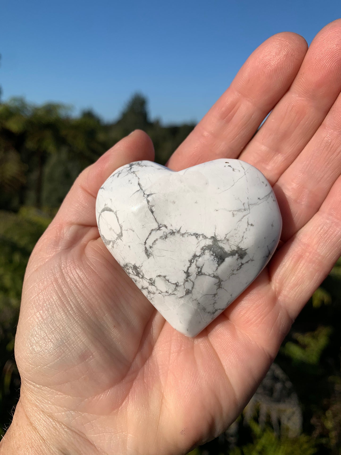 Howlite Heart