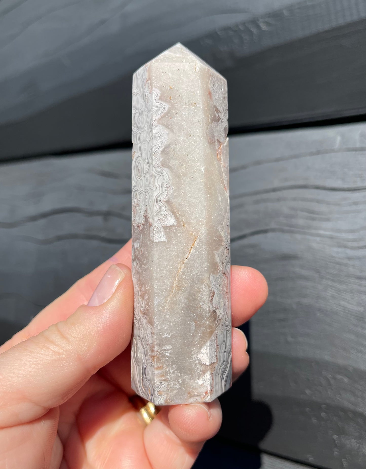 Crazy Lace Agate Tower