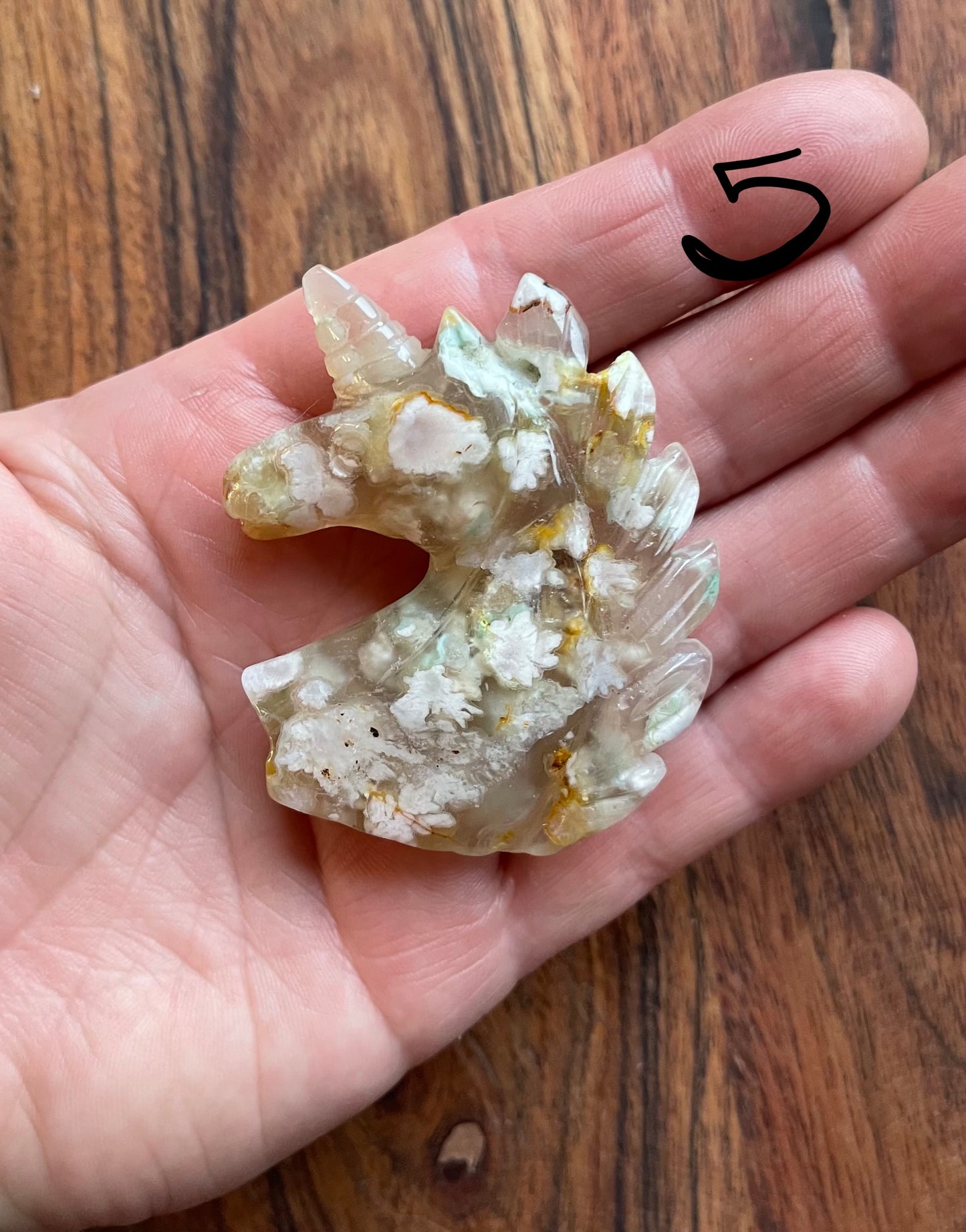 Cherry Blossom/Flower Agate Unicorns