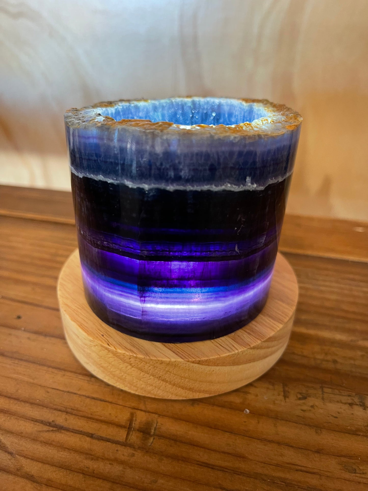 Rainbow Fluorite Lamp