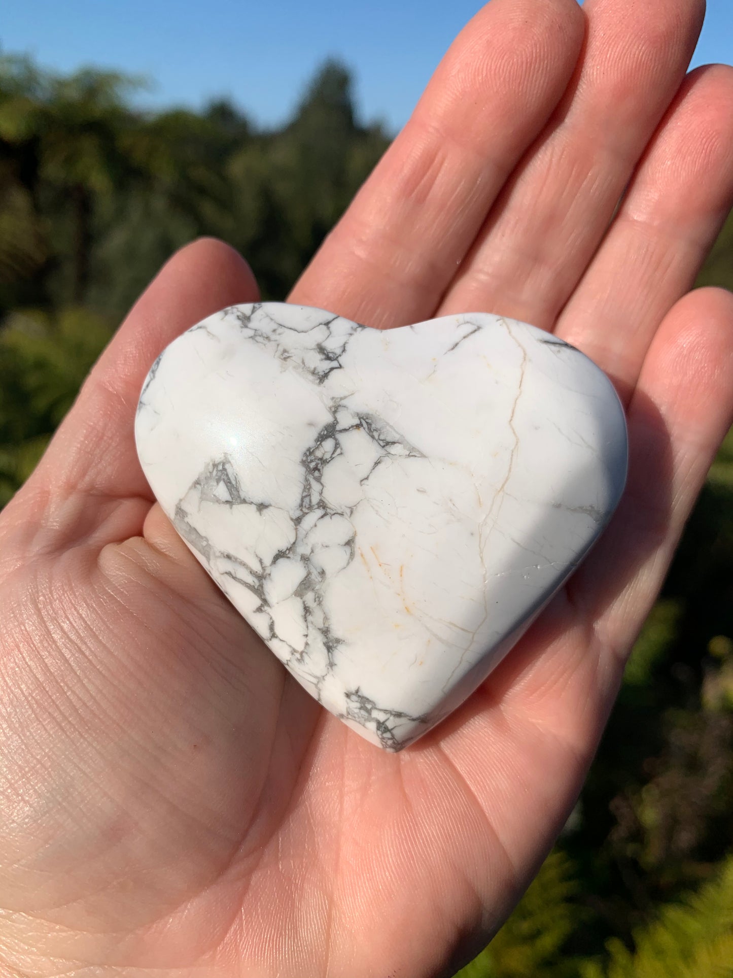 Howlite Heart