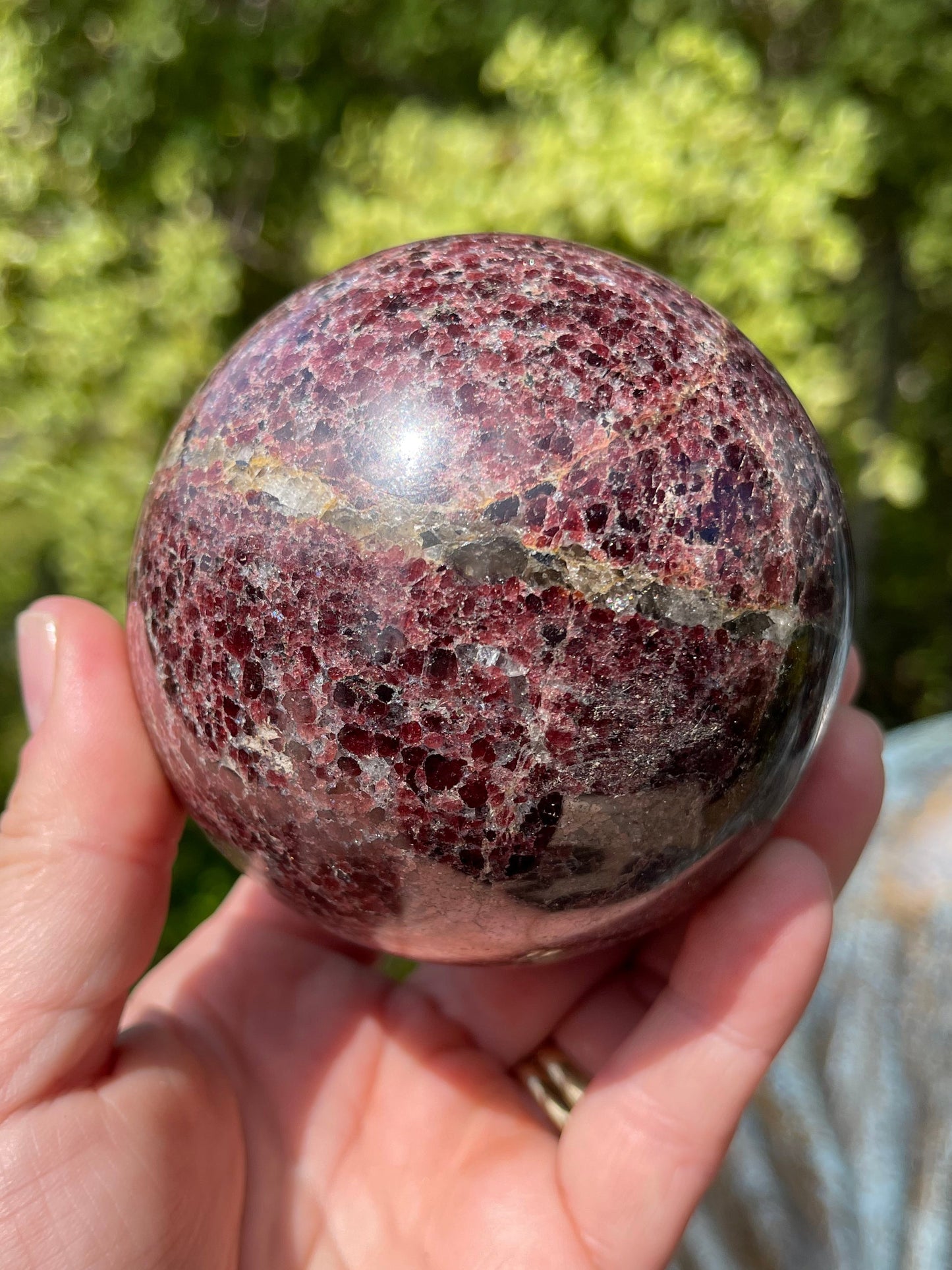 Garnet-Grenatite Sphere